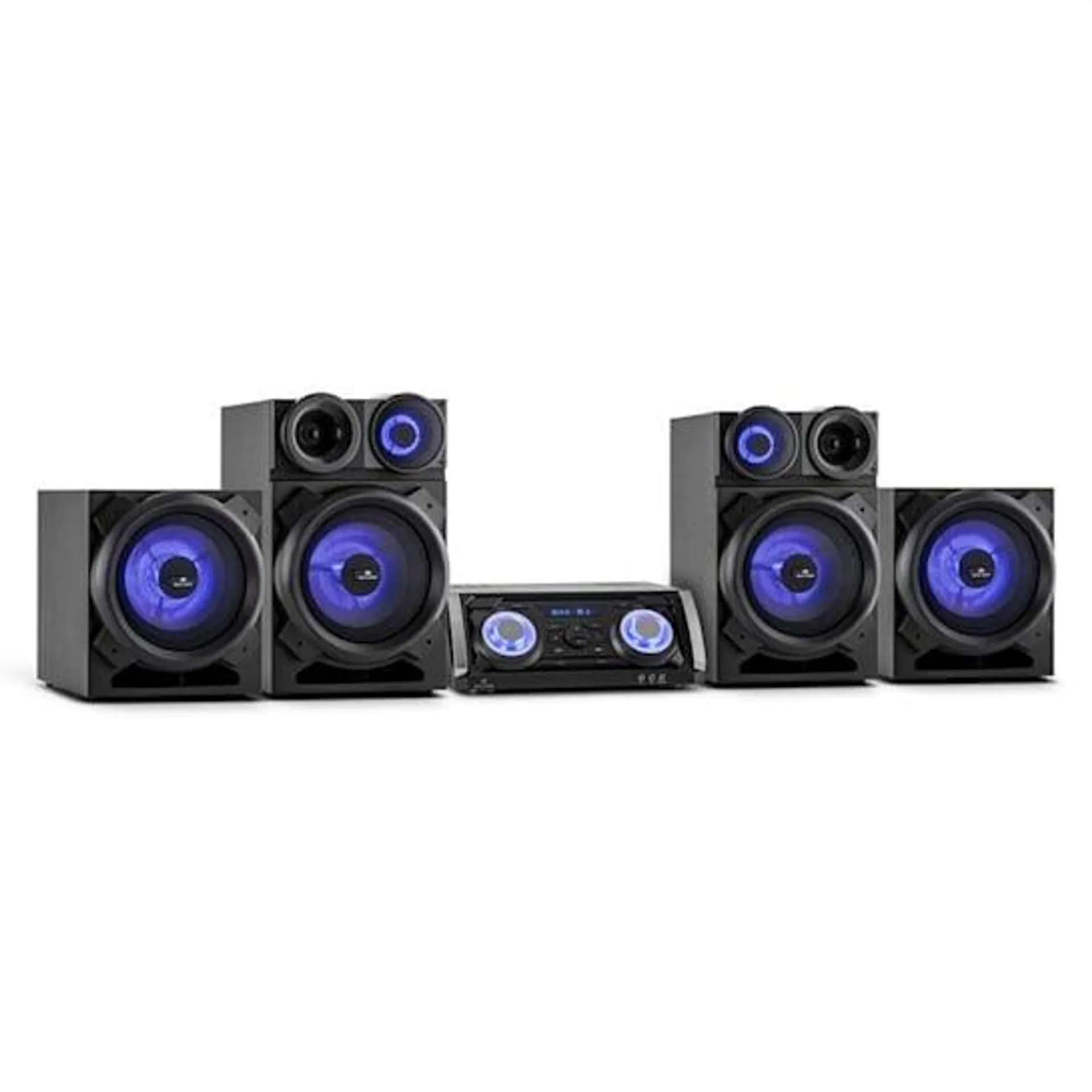 Mega Sound zenei rendszer, Bluetooth, DVD, HDMI, FM, USB, AUX