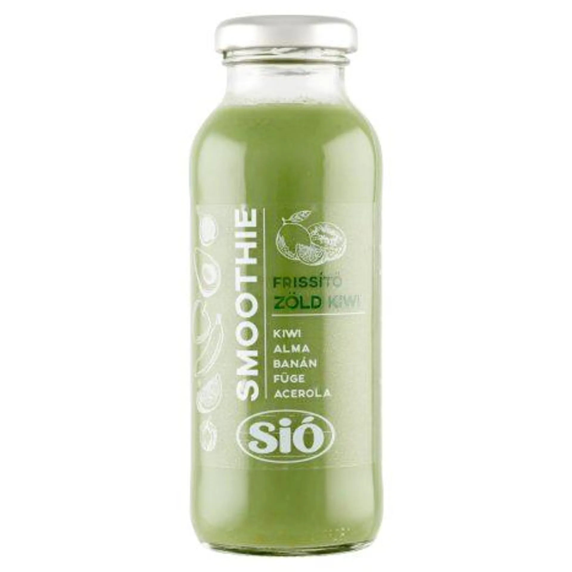 Sió Smoothie Frissítő Zöld Kiwi vegyes gyümölcsital gyümölcsvelőkből 0,25 l