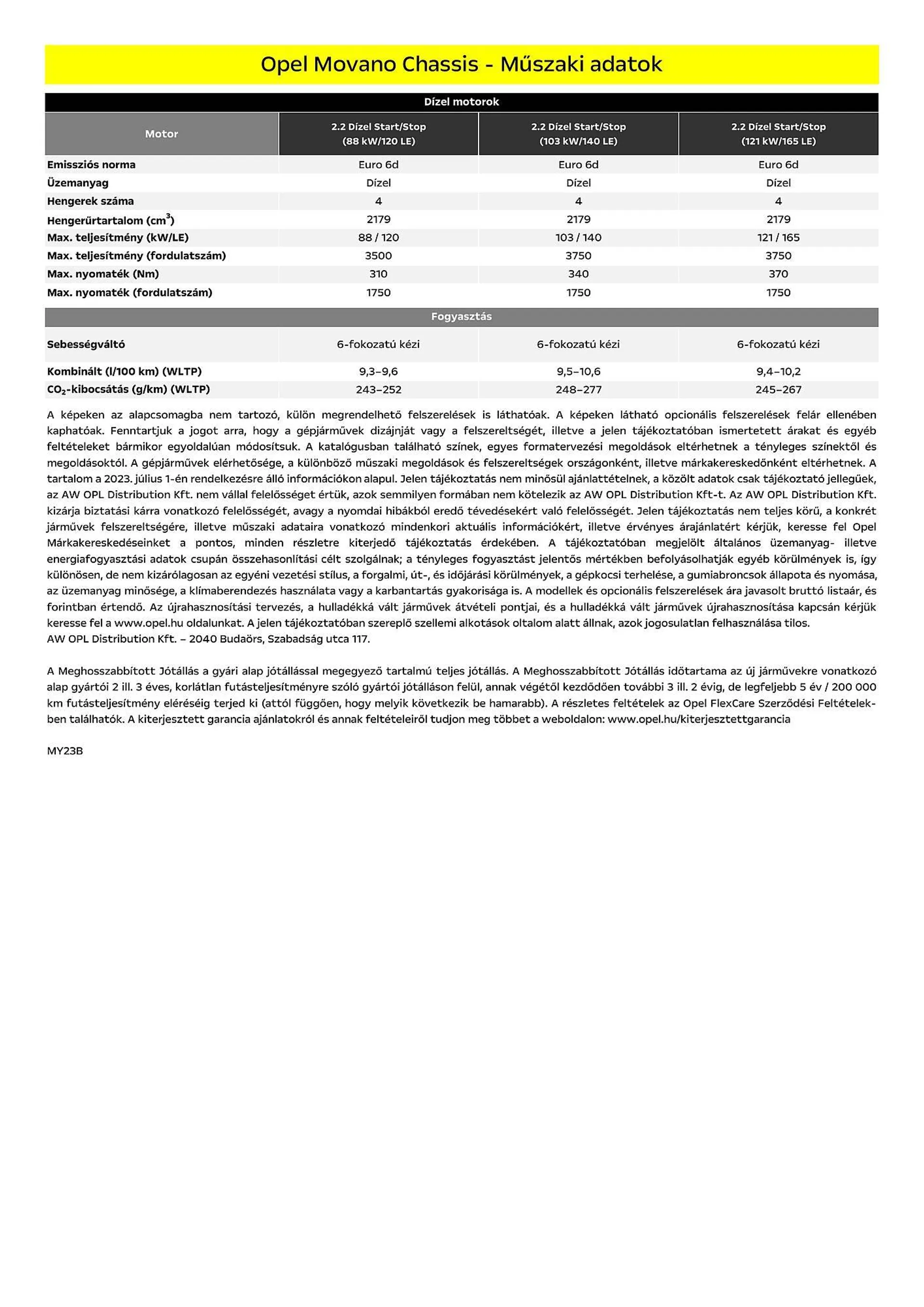 Katalógus Opel Movano Chassis akciós újság július 5.-tól december 31.-ig 2024. - Oldal 11