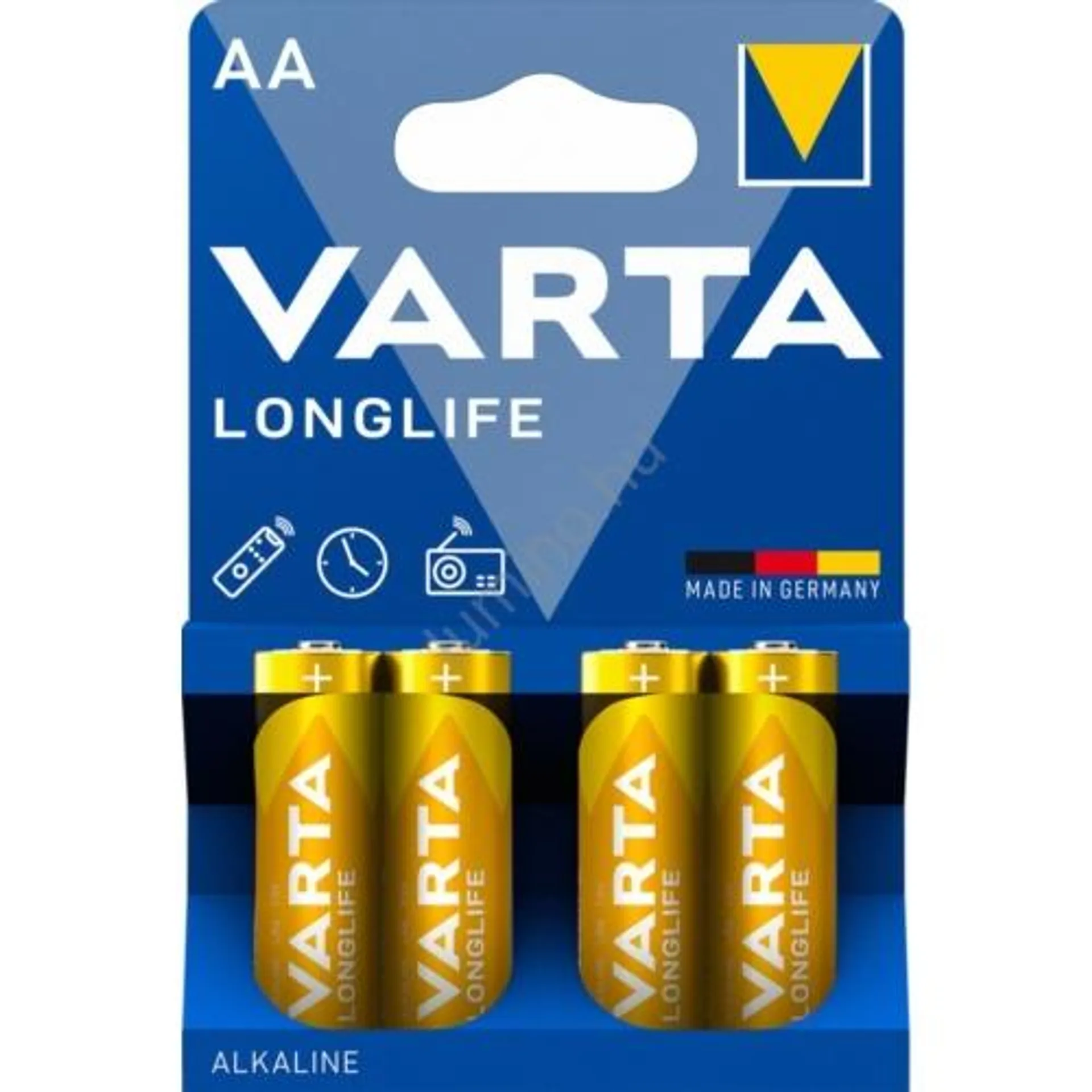 VARTA Longlife Alkáli ceruza Tartós elem AA LR6 B4