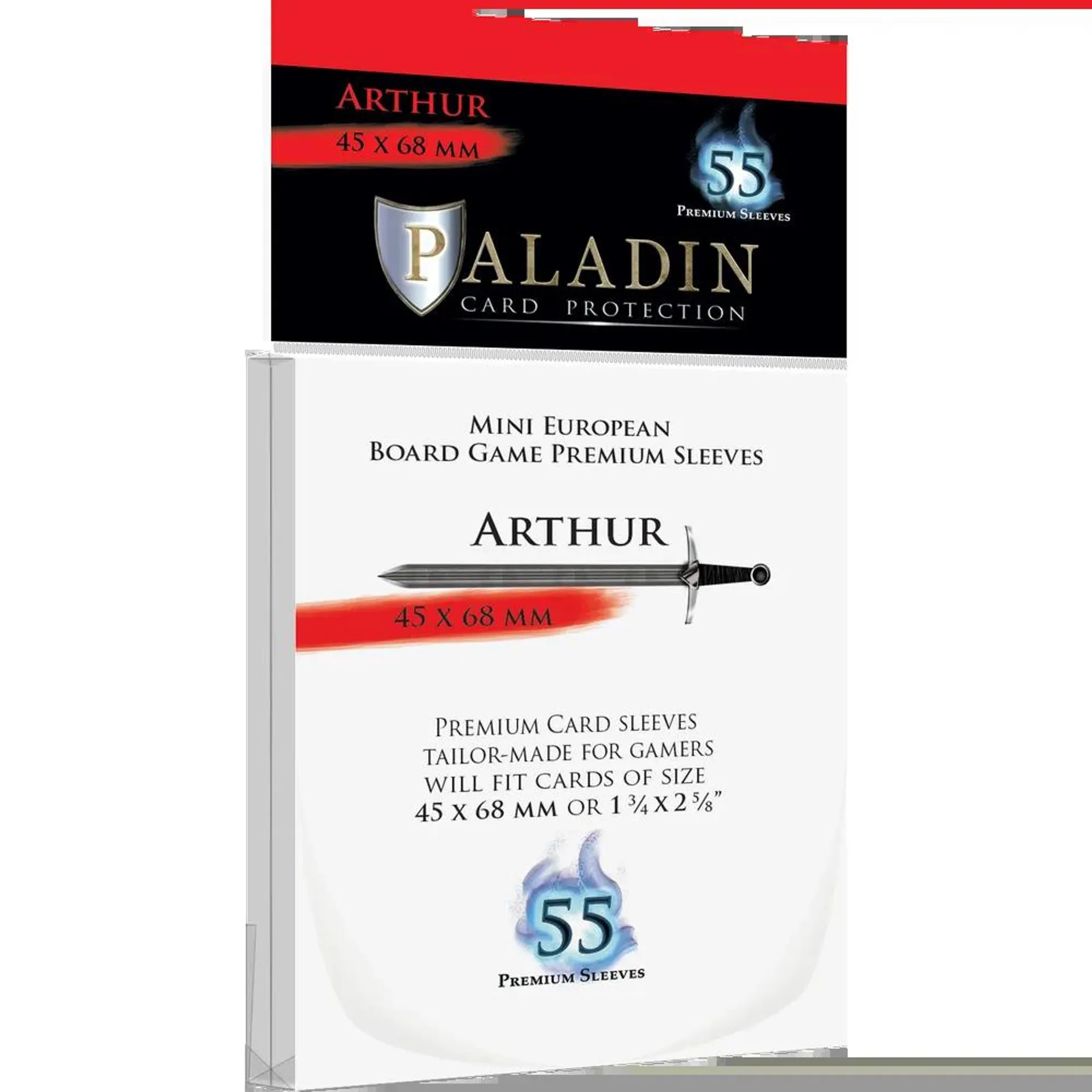 Kártyavédő - Paladin 45*68 mm (Arthur) Premium (55 db-os)