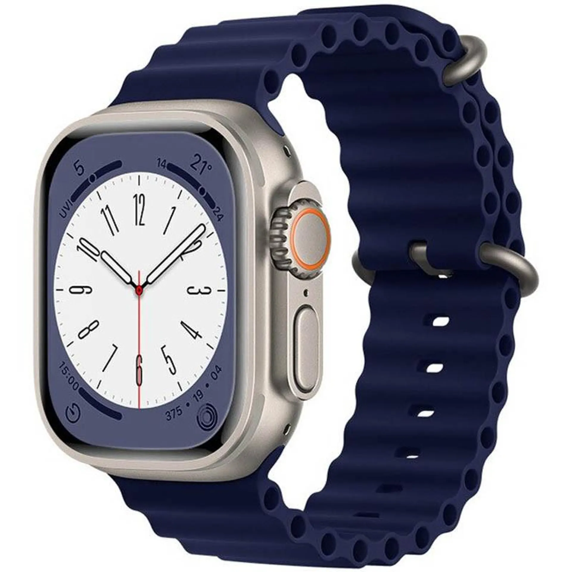 Apple Watch 38mm / Watch 40mm / Watch 41mm HOCO WA12 szilikon szíj kék