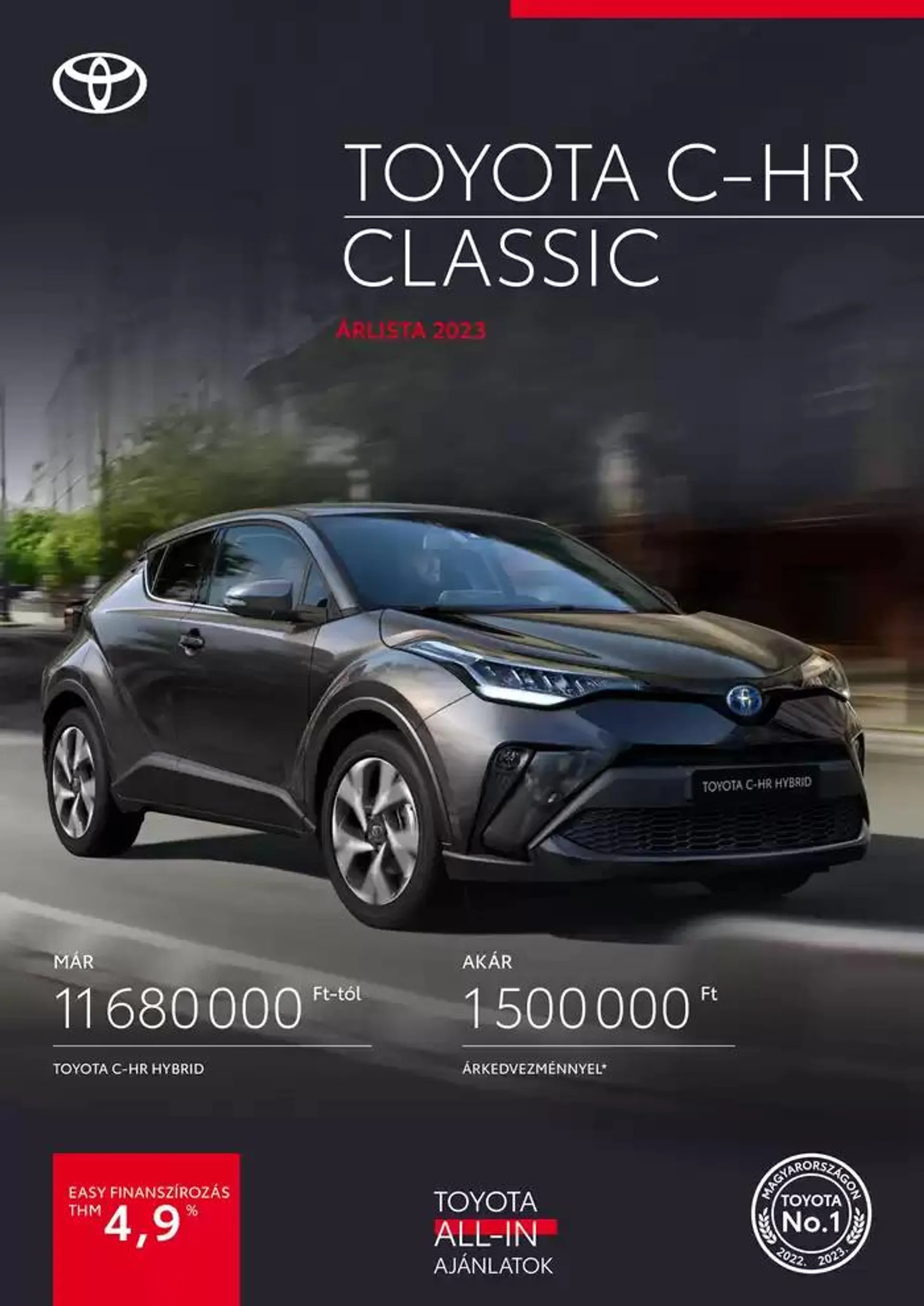 Katalógus Toyota C-HR Hybrid október 3.-tól október 3.-ig 2025. - Oldal 1