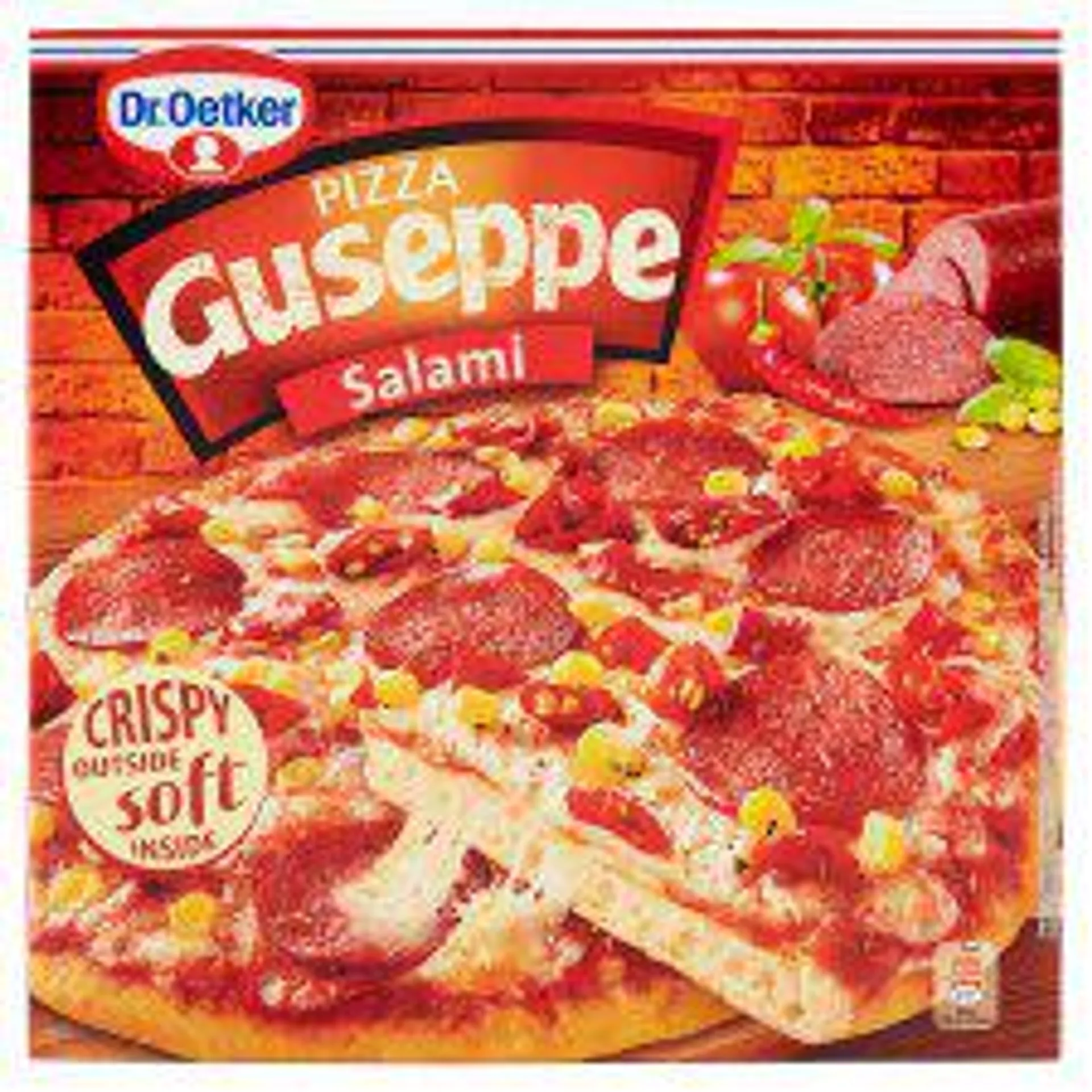 Dr. Oetker Guseppe gyorsfagyasztott pizza szalámival 380 g