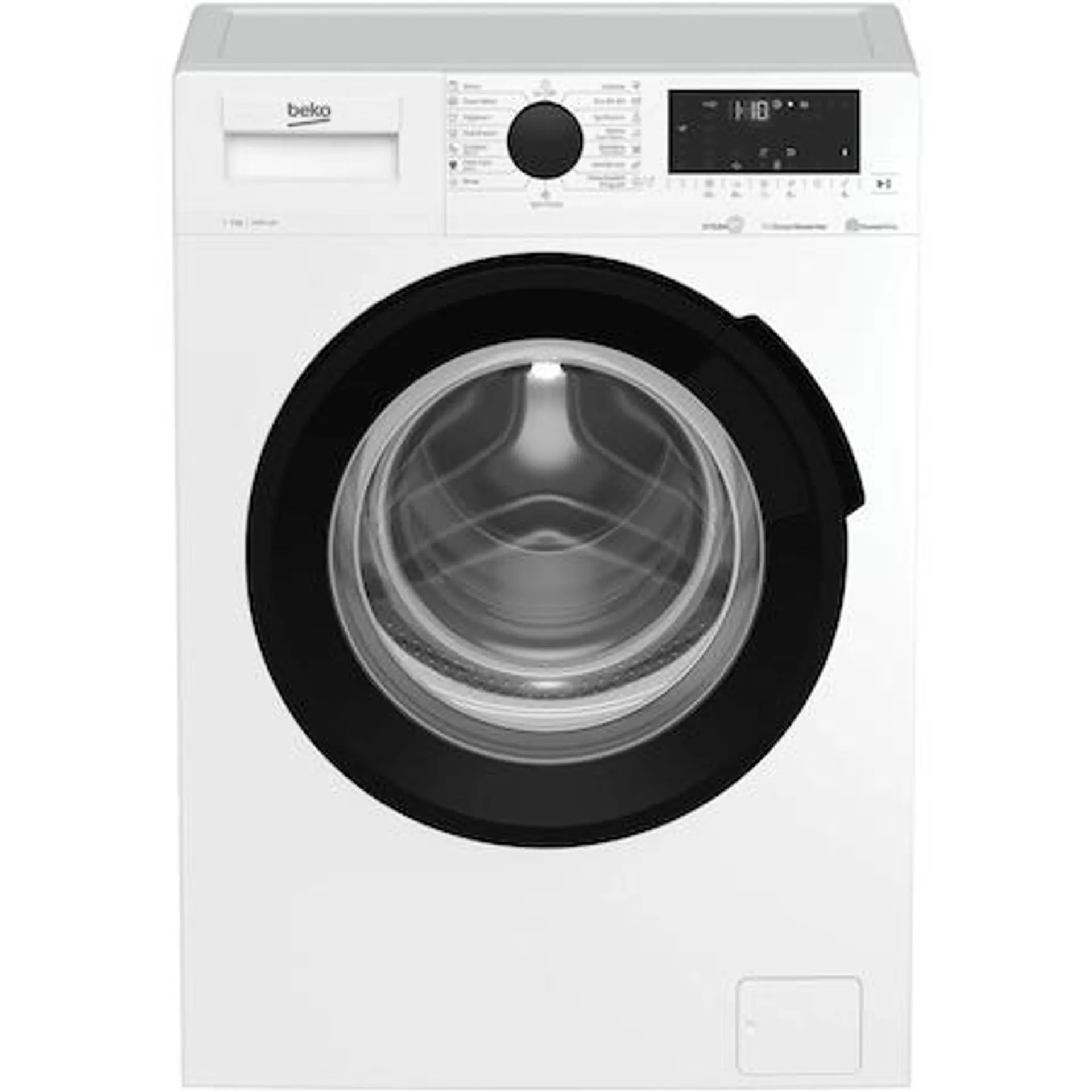 Beko WUE7726XWST Elöltöltős mosógép, 7kg, 1400 fordulat/perc, B energiaosztály, ProSmart Inverter motor, HomeWhiz, SteamCure, Remote Control, AddXtra, Aquawave, Silent Tech, Fehér