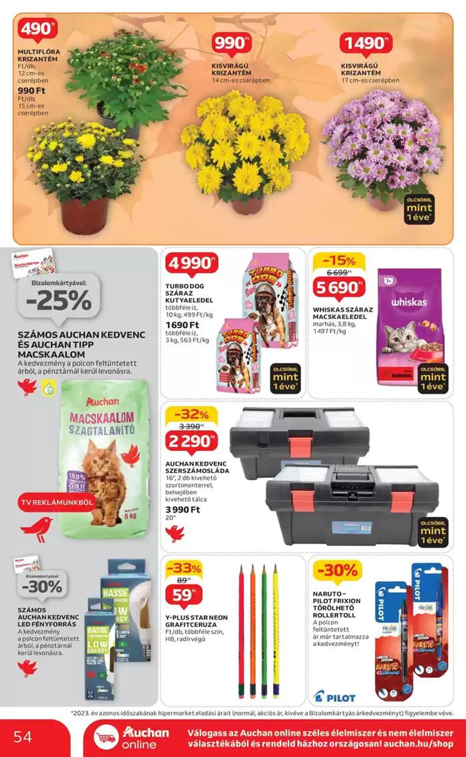 Katalógus Catalog Auchan október 21.-tól október 30.-ig 2024. - Oldal 54