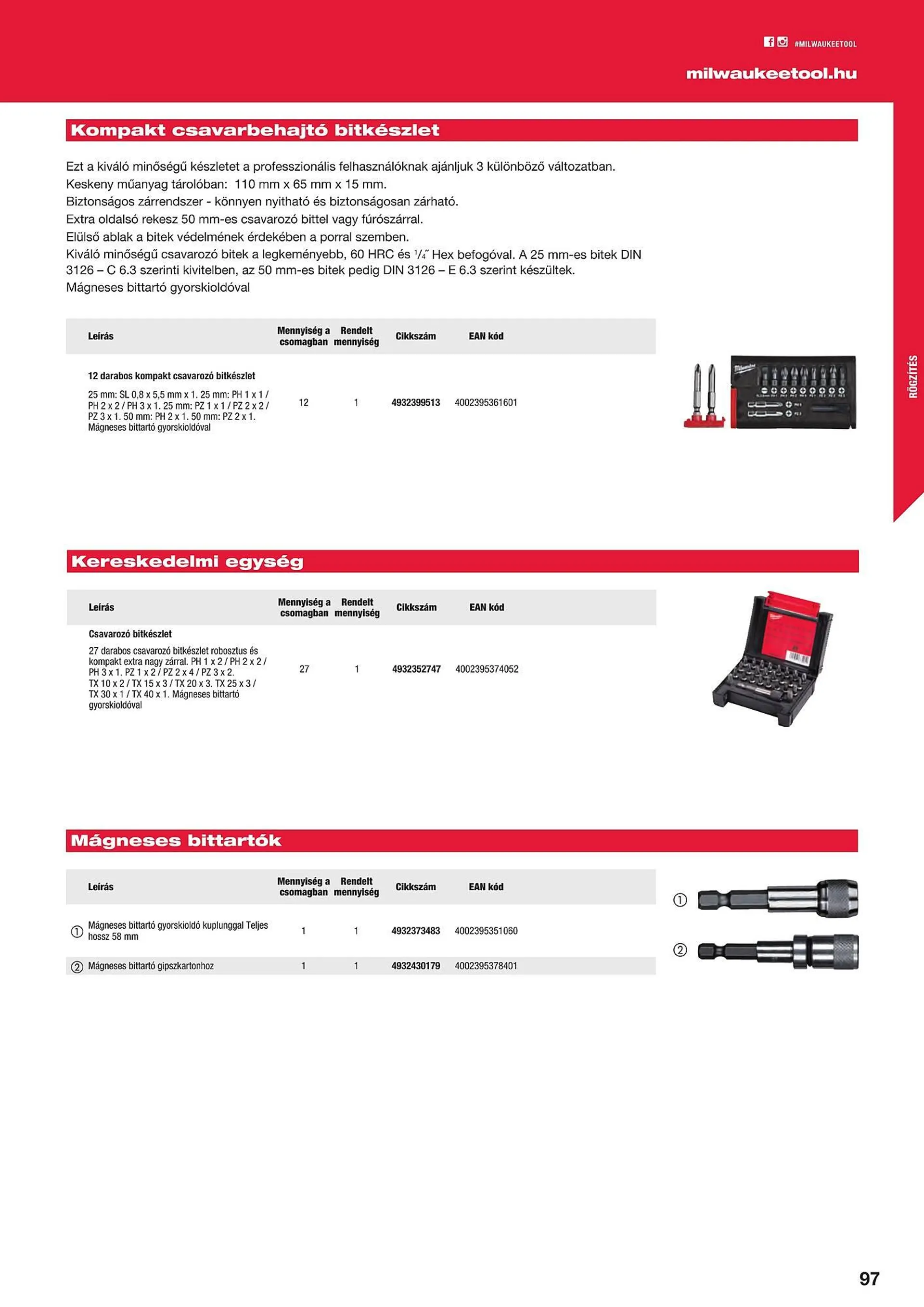 Katalógus Milwaukeetool akciós újság augusztus 14.-tól december 31.-ig 2024. - Oldal 97