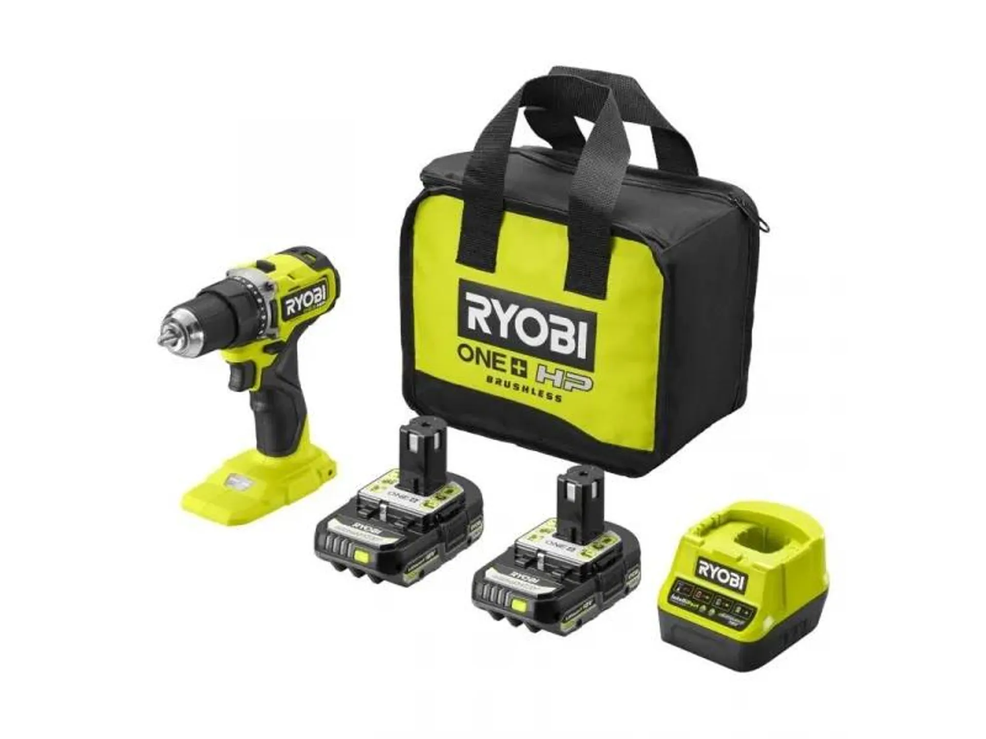 RYOBI ONE+ HP RDD18C-220S - akkus fúrócsavarozó (18V, 2db akkuval, 1db töltővel és táskával)