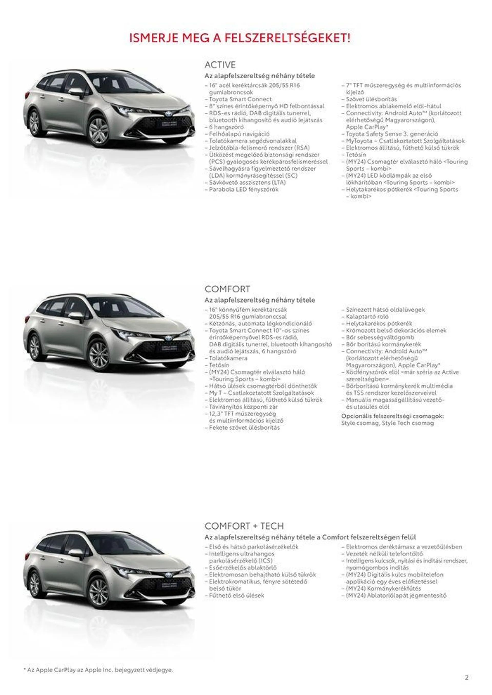 Katalógus Toyota Corolla TS MY24 augusztus 2.-tól március 2.-ig 2025. - Oldal 2