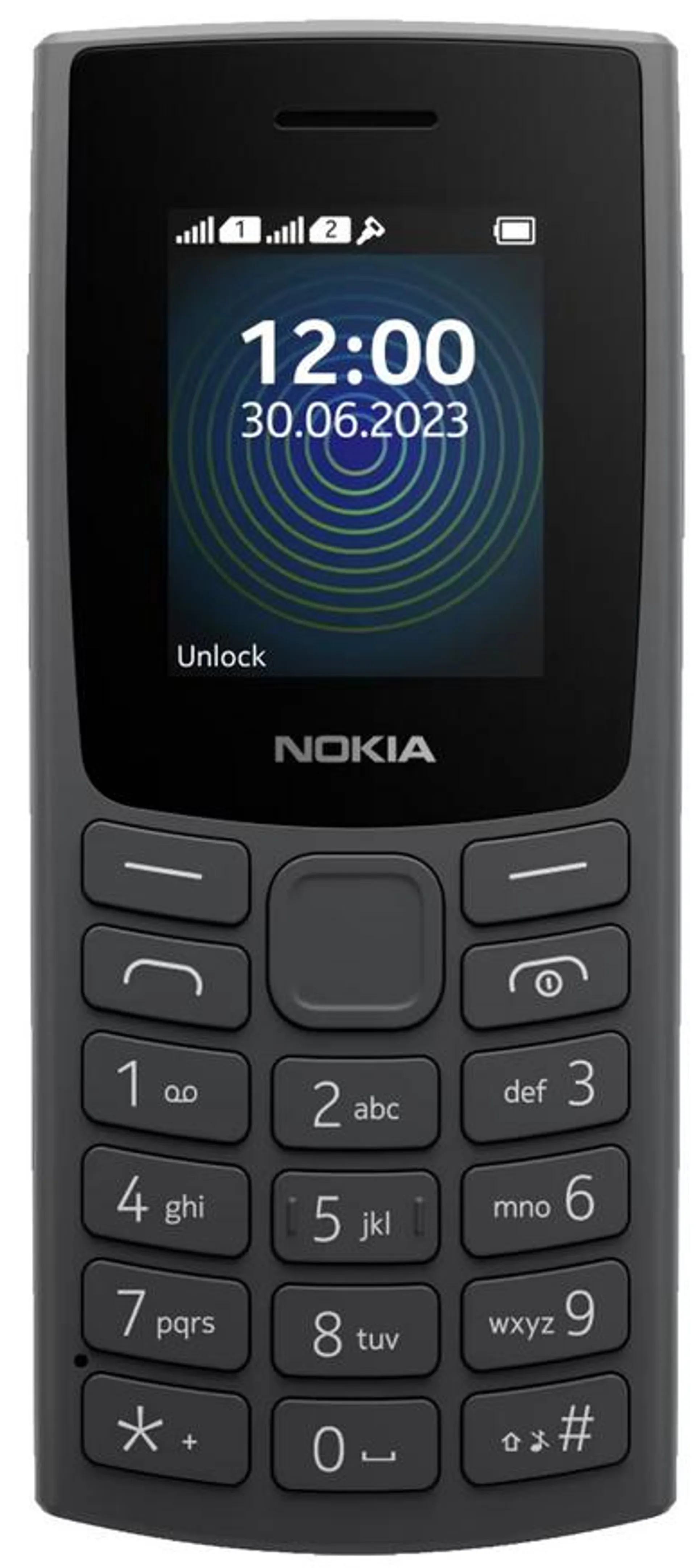 Nokia 110 4G 2023 DualSIM (Fekete) kártyafüggetlen mobiltelefon+ Telekom Domino Fix Quick 500MB/40M