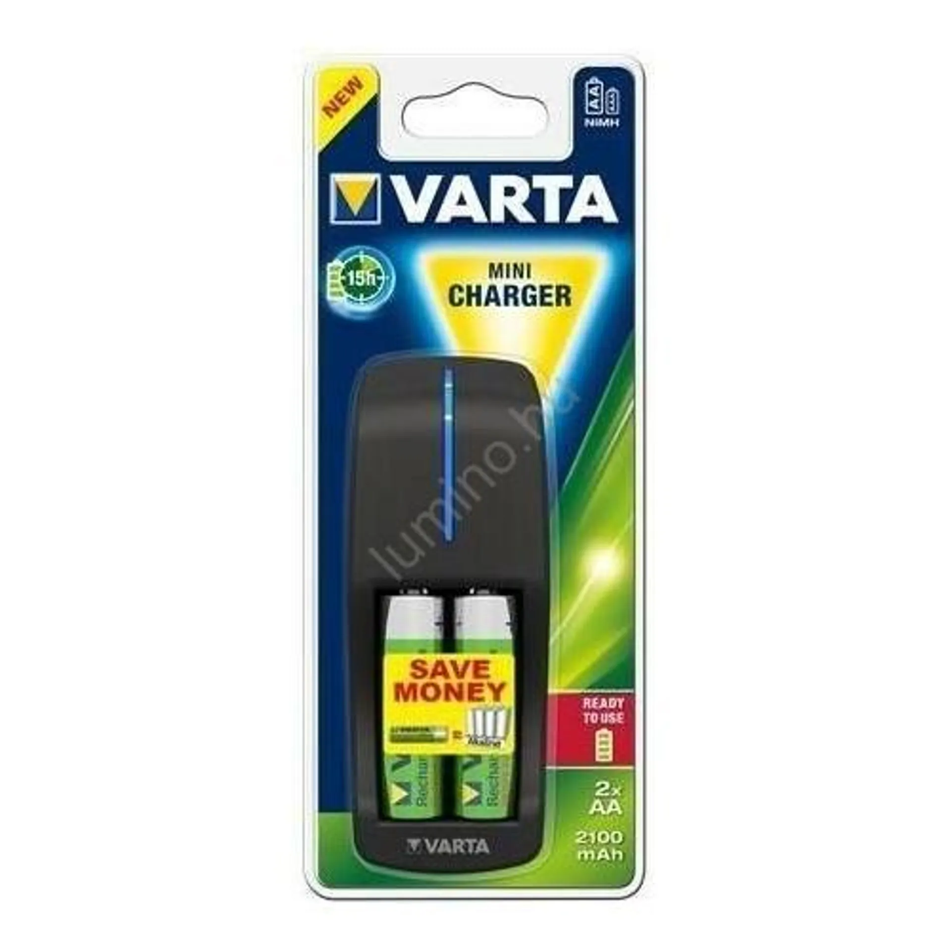 Varta Akkutöltő + 2 x 2100mAh