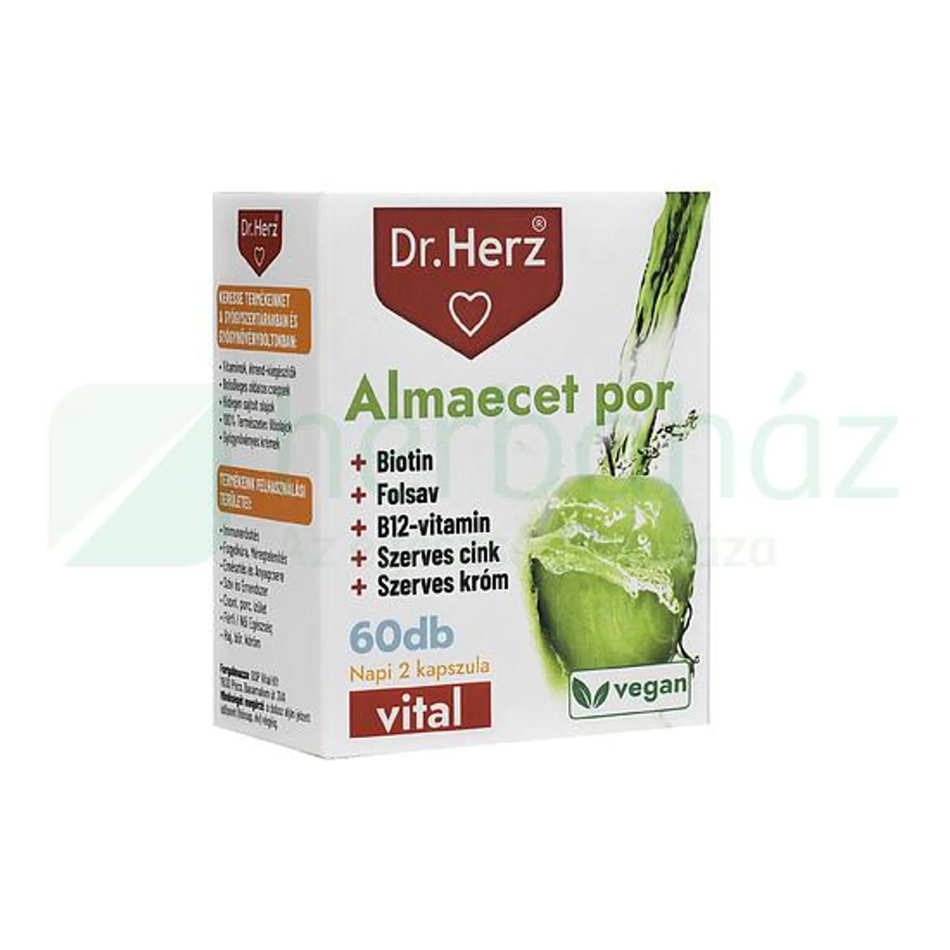 DR. HERZ ALMAECET POR+BIOTIN+FOLSAV KAPSZULA 60DB