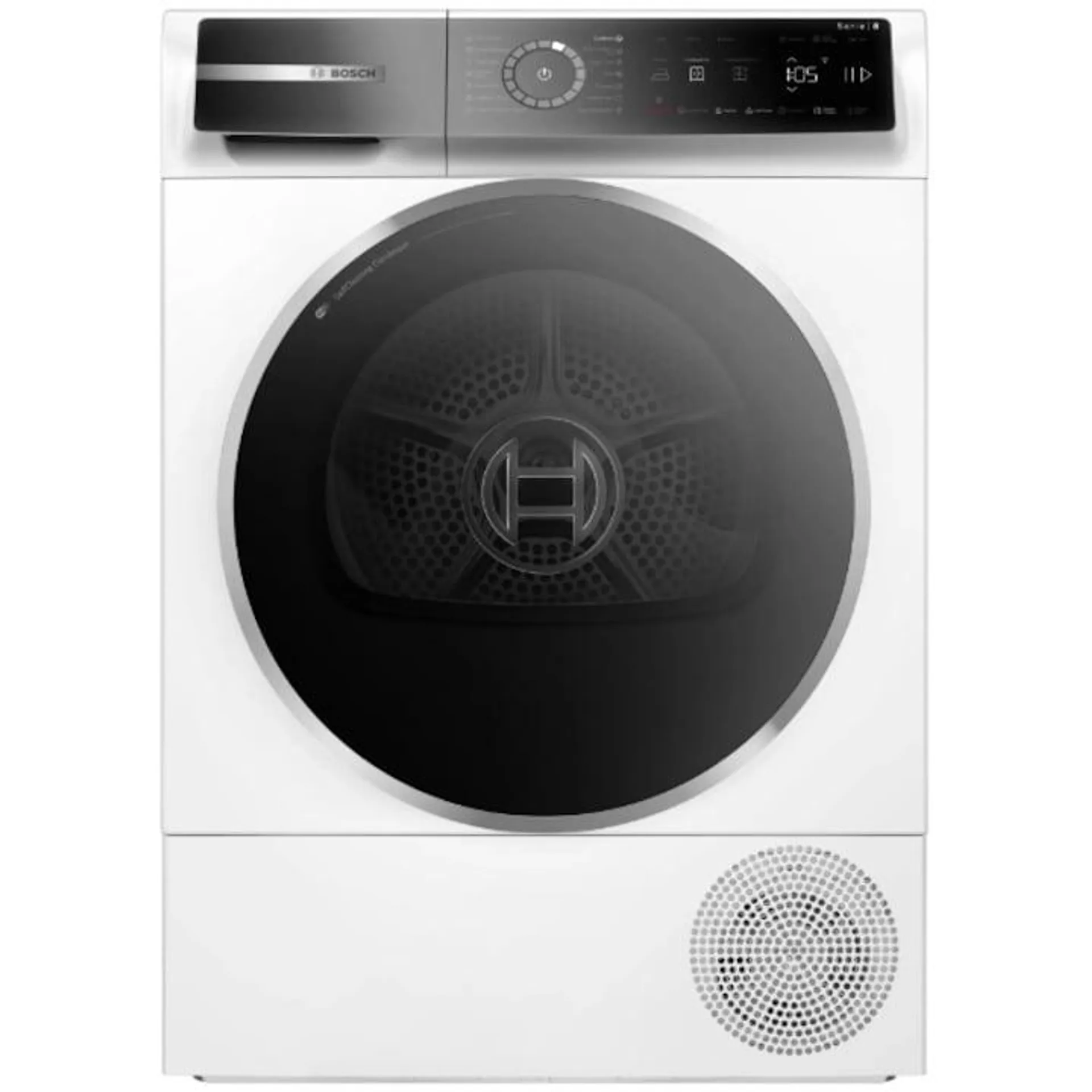 Bosch WQB246C0BY Serie 8 Hőszivattyús kondenzációs szárítógép, 9 kg, SelfCleaning, SmartDry, A+++ energiaosztály, Fehér