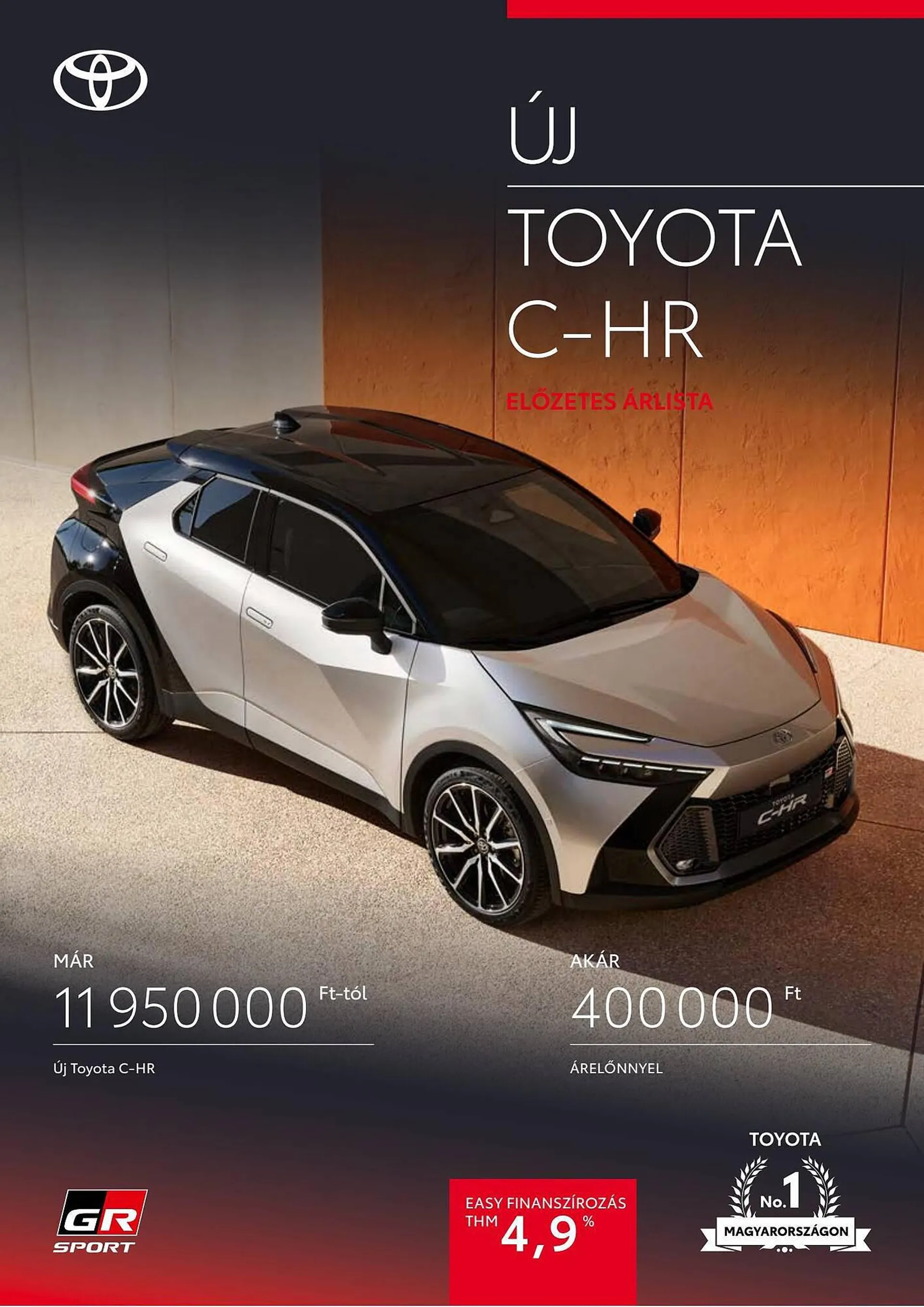 Toyota C-HR akciós újság - november 16. november 16. 2024.