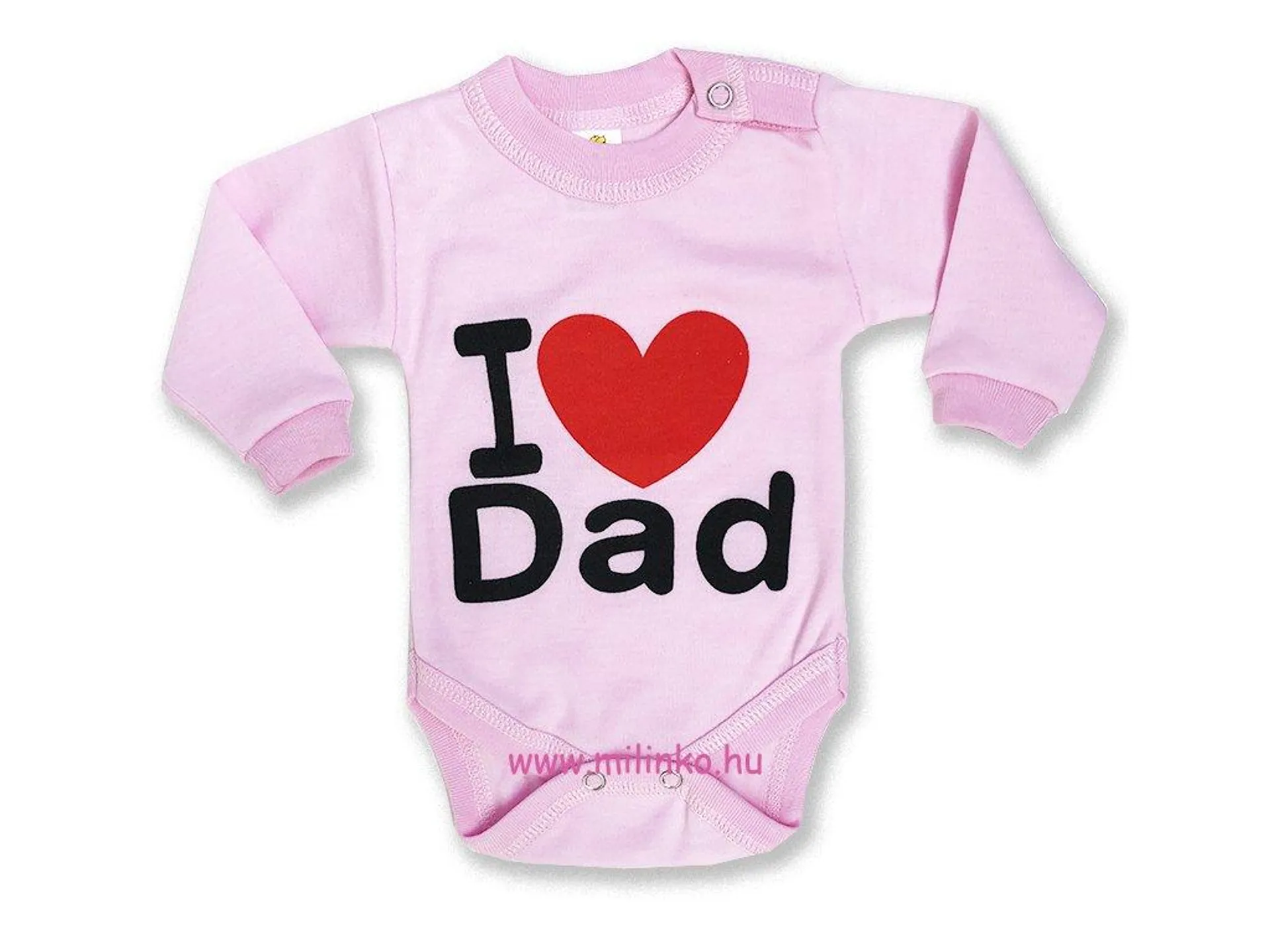 Baba body - I love Dad, rózsaszín