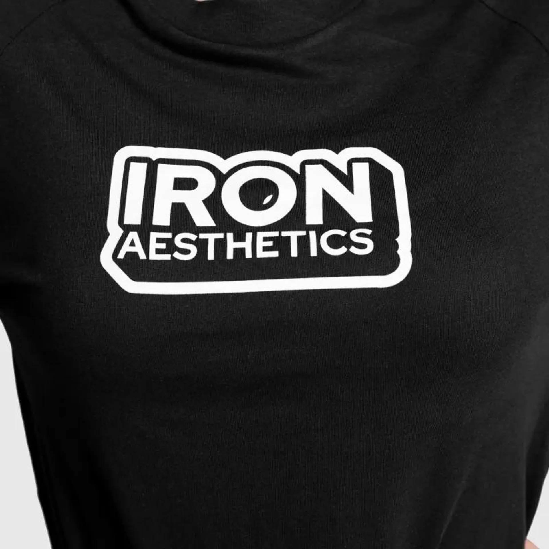 Női sportpóló Iron Aesthetics Criss Cross, fekete