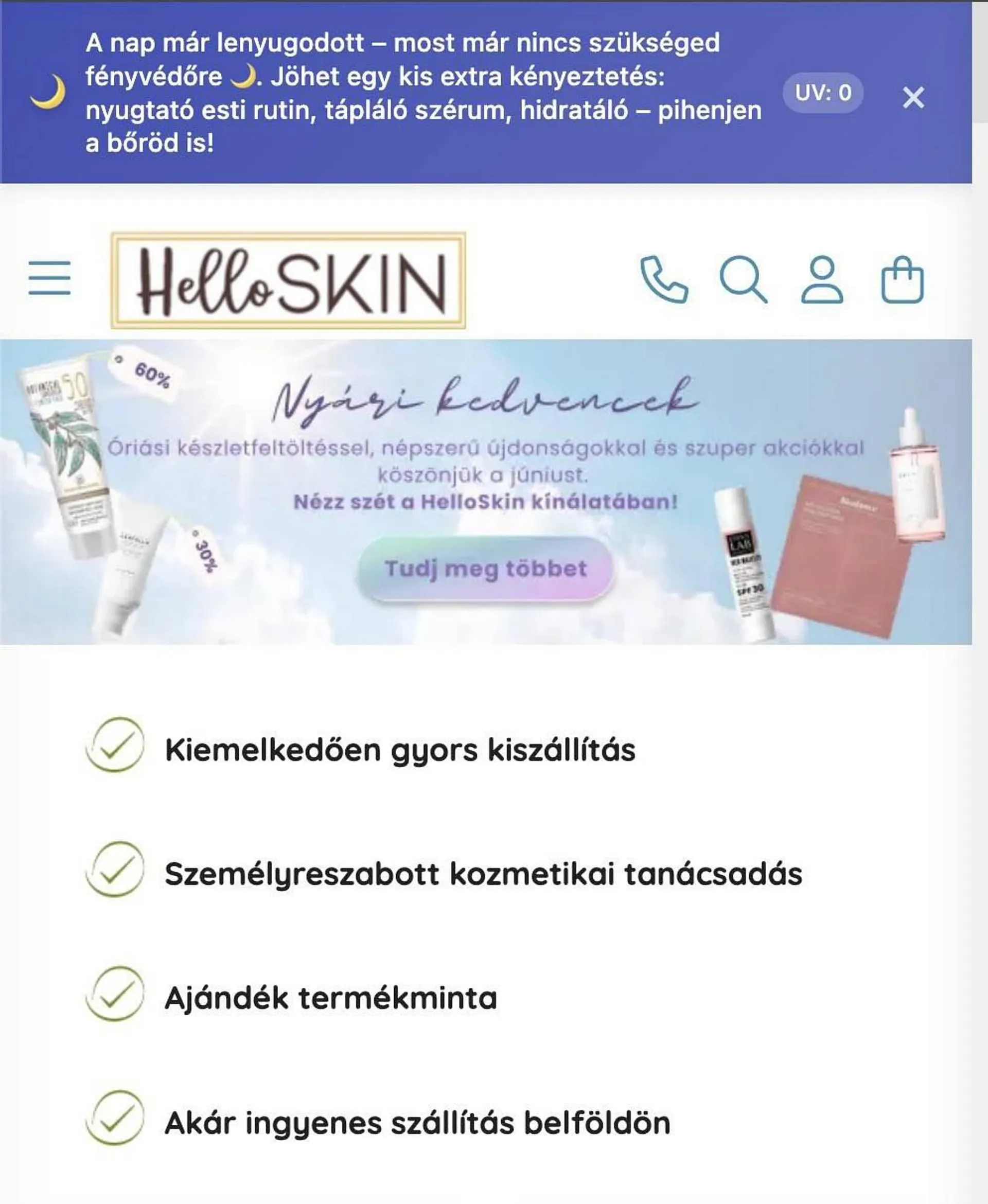 HelloSkin akciós újság - 1