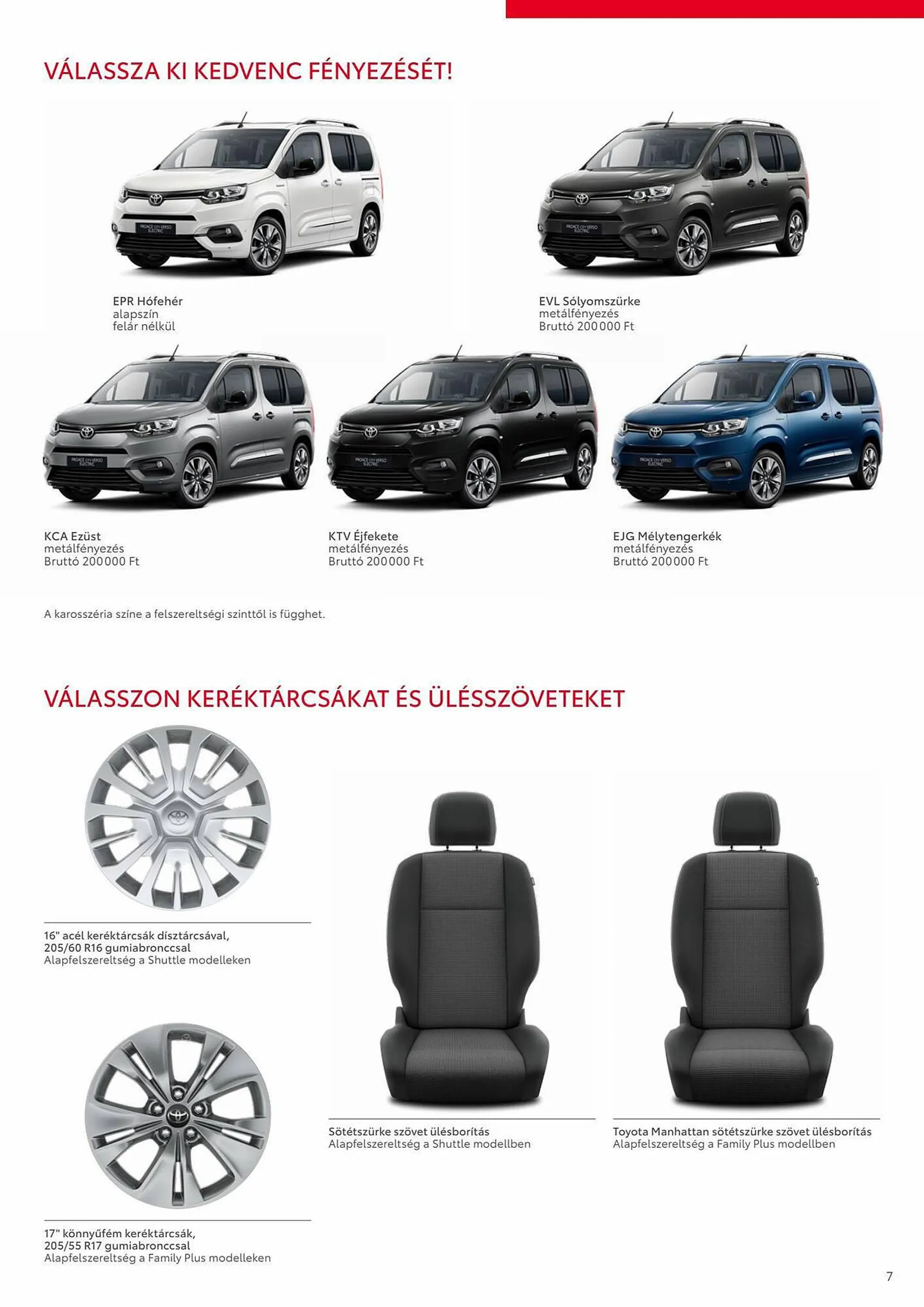 Katalógus Toyota PROACE CITY VERSO EV akciós újság november 15.-tól november 15.-ig 2024. - Oldal 7