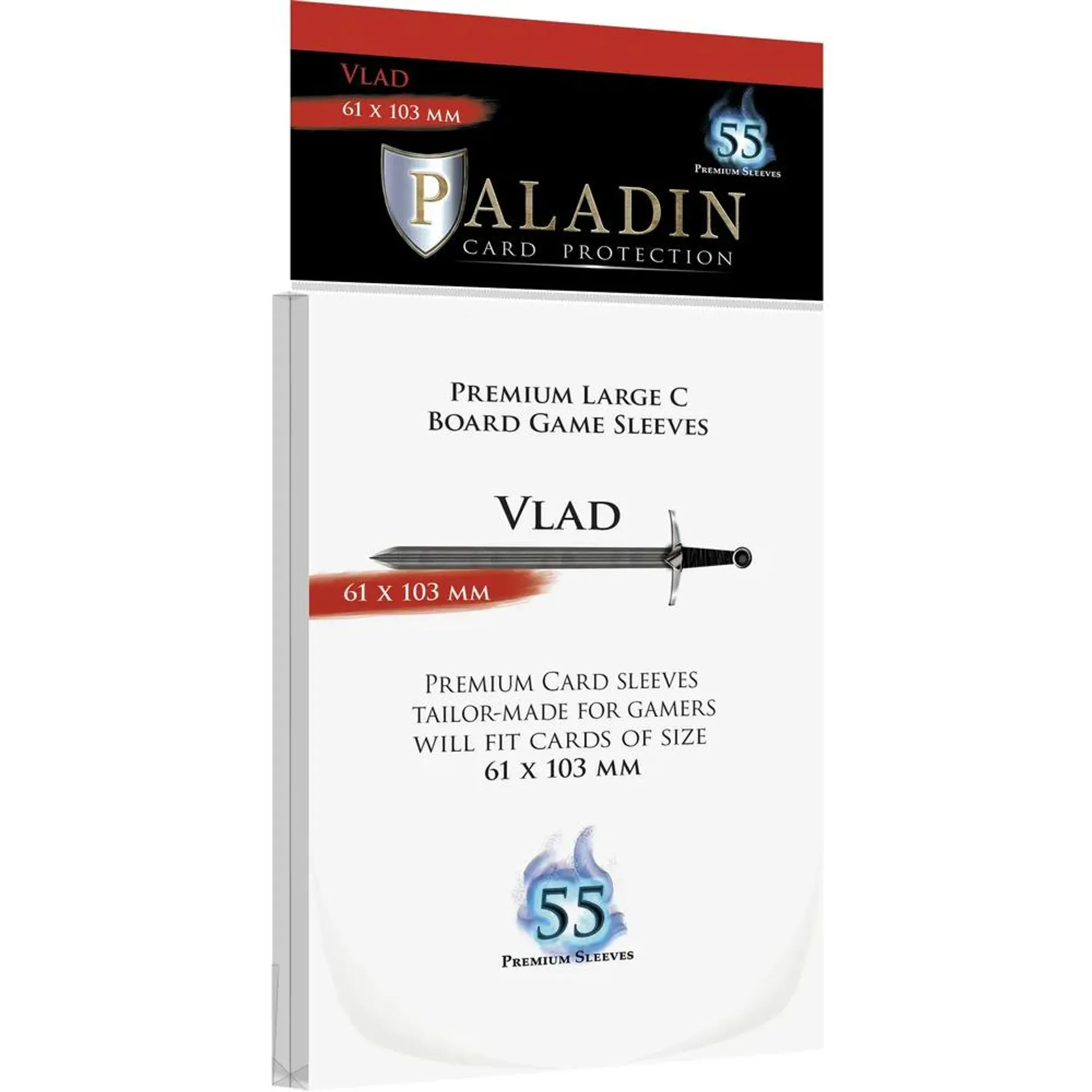 Kártyavédő - Paladin 61*103 mm (Vlad) Premium (55 db-os)