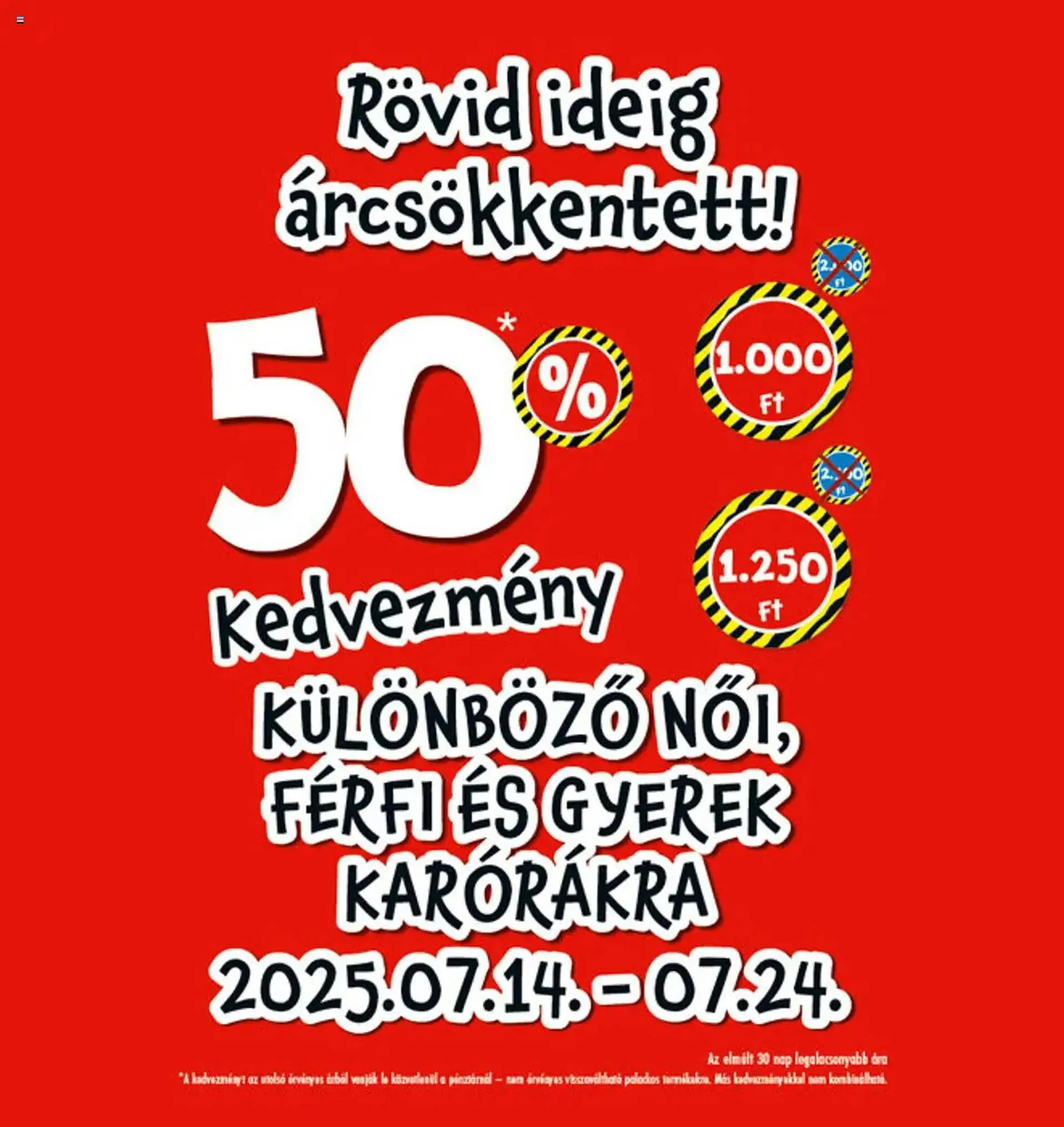 Tedi akciós újság - 1