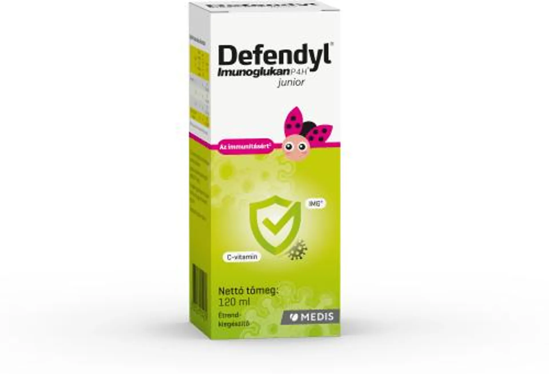 Defendyl Imunoglokan P4H junior szirup, C-vitaminnal, 120 ml