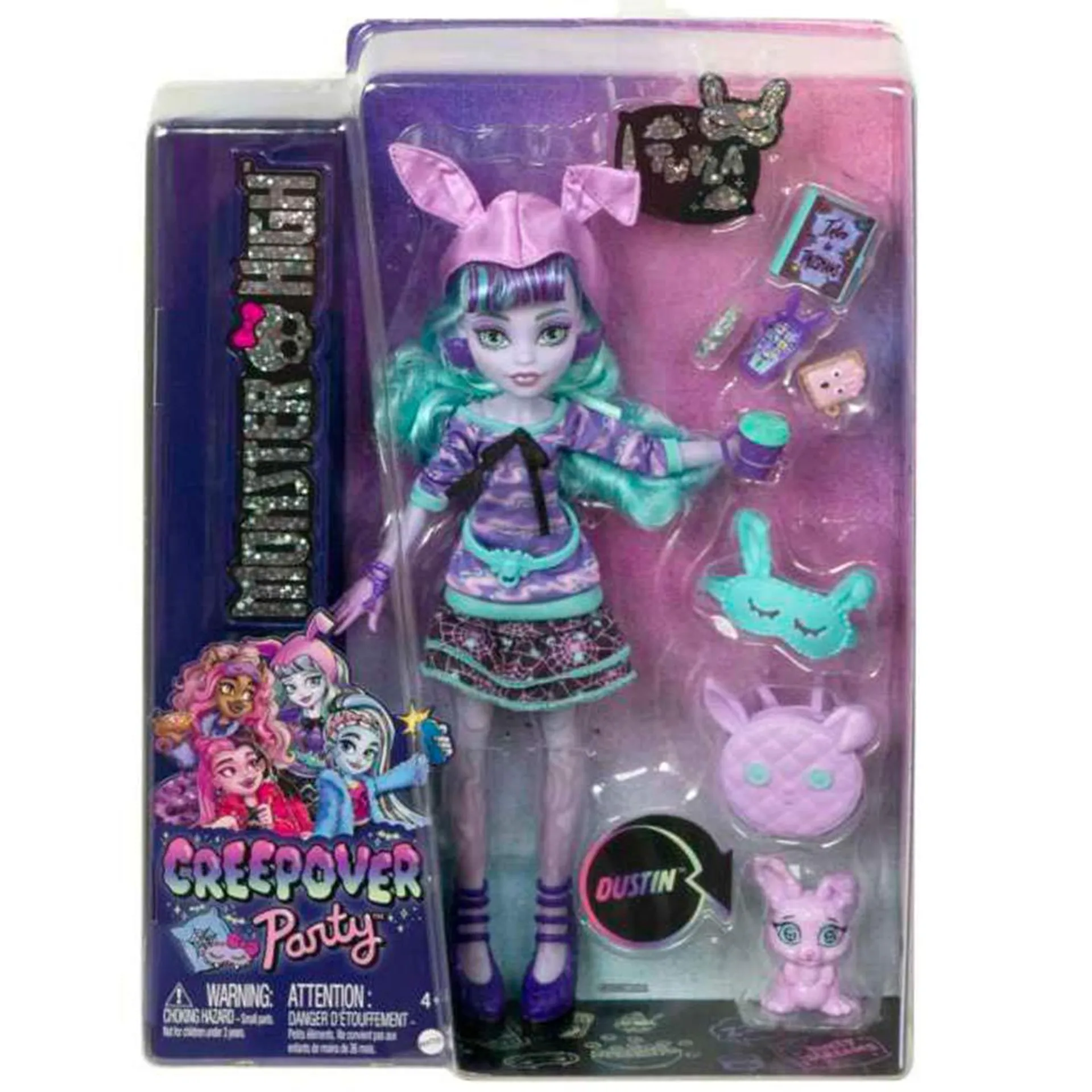 Monster High: Creepover Party Twyla baba kiegészítőkkel - Mattel