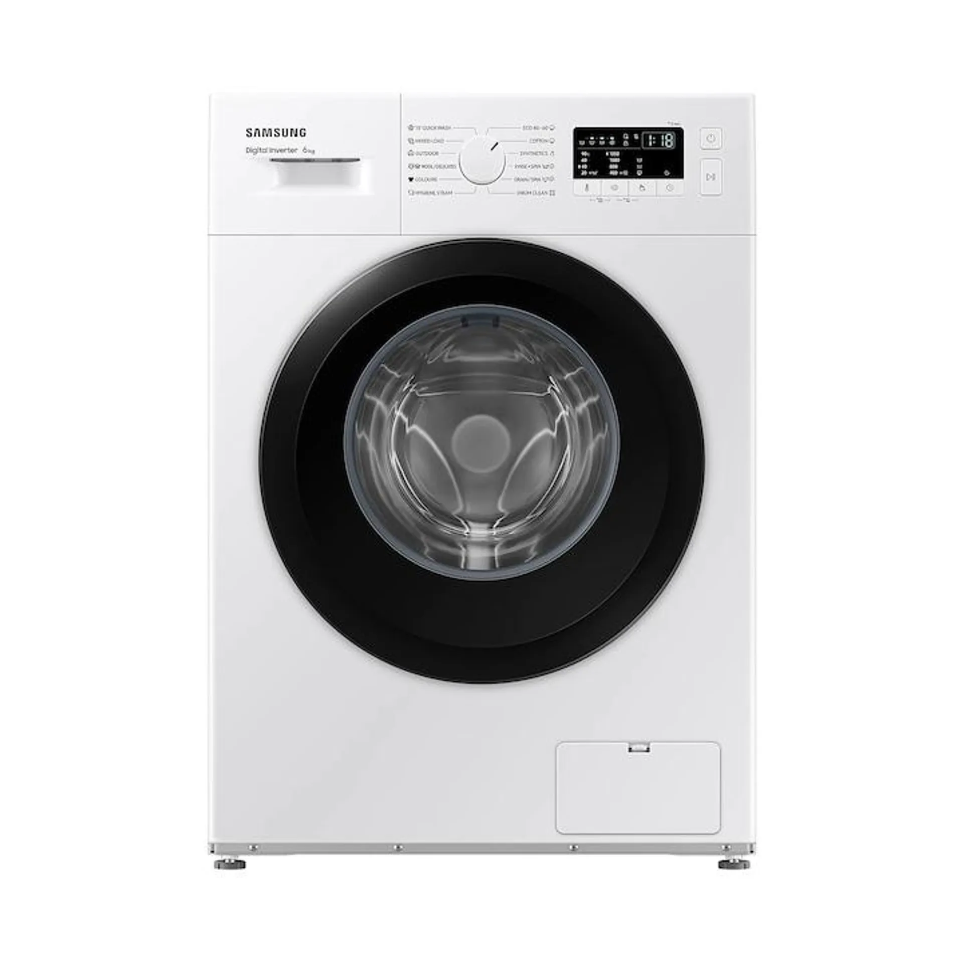 Samsung WW60A3120BE/LE elöltöltős mosógép, C energiaosztály, 6 kg kapacitás, 1200 ford./perc, Fehér