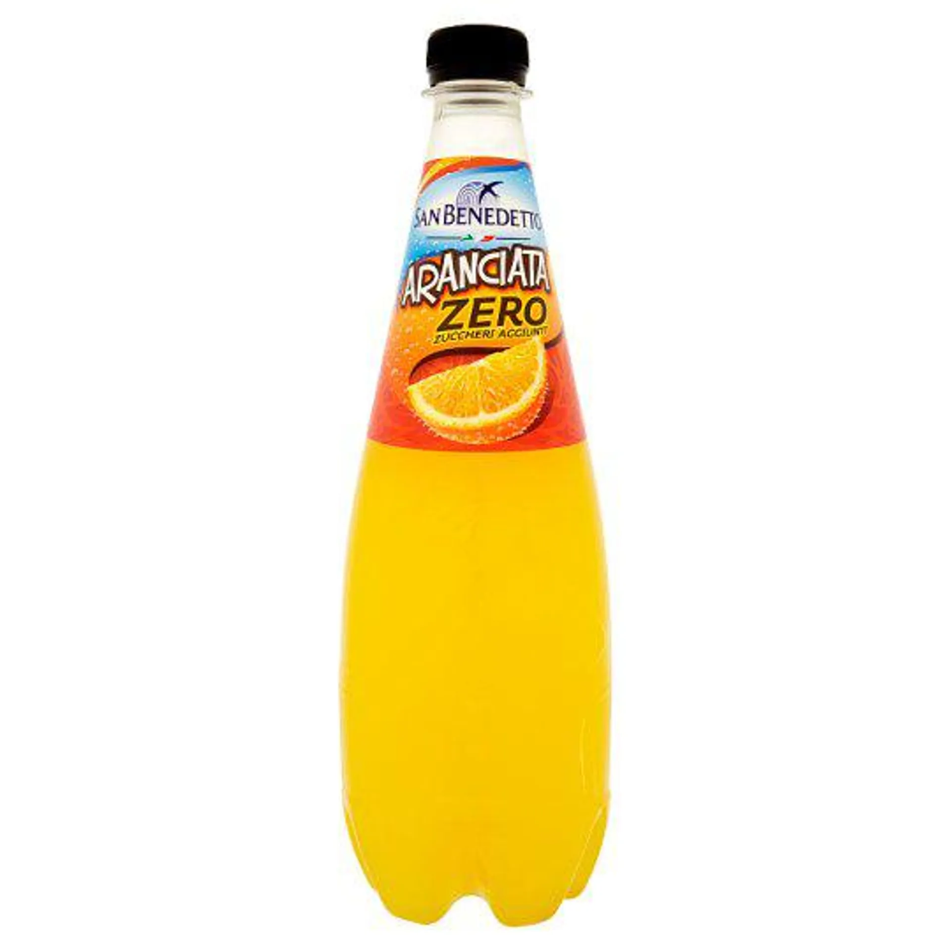 San Benedetto Zero Aranciata szén-dioxiddal dúsított cukormentes narancs ízű üdítőital 0,75 l