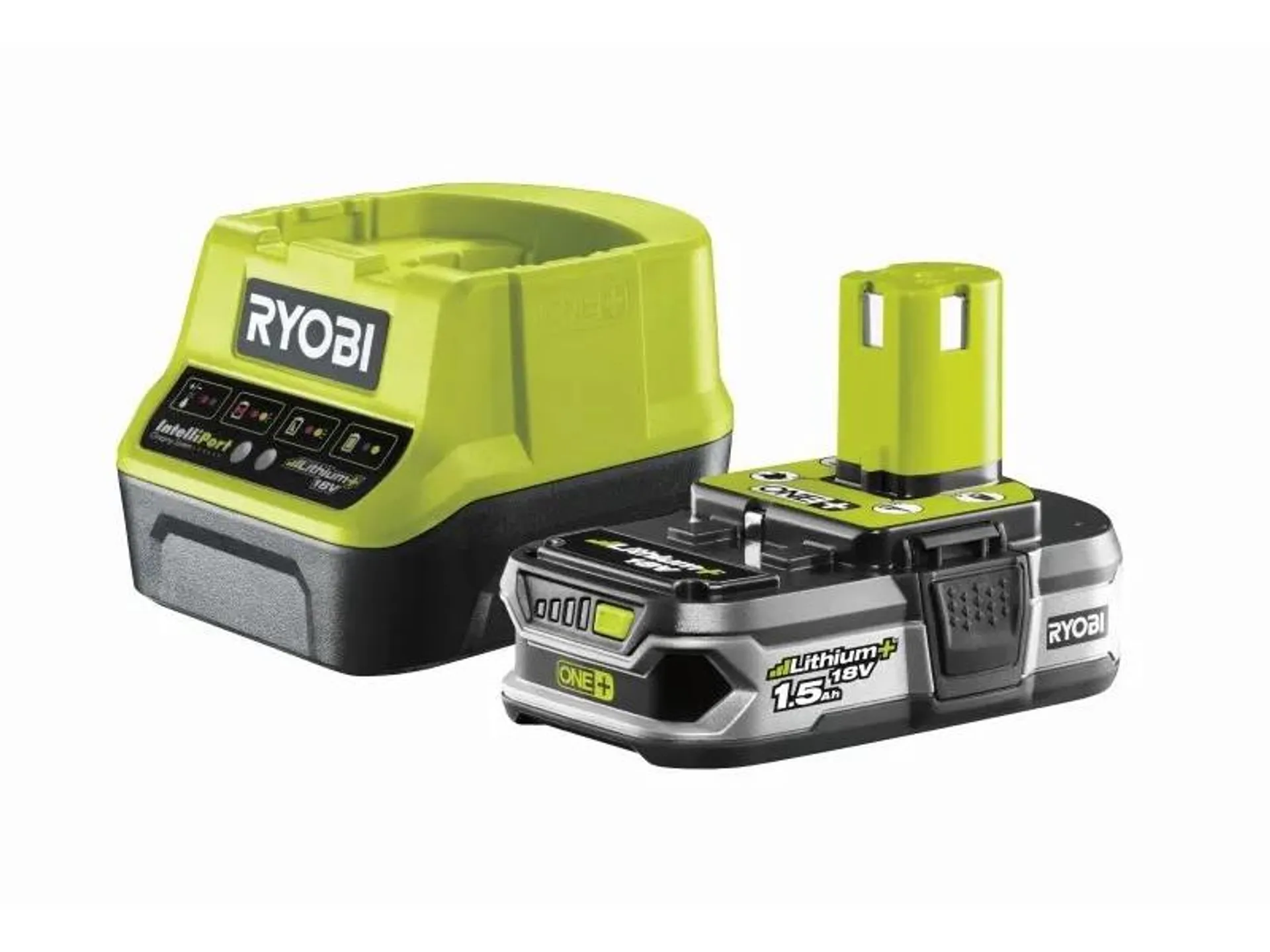 RYOBI ONE+ RC18120-115 - akkumulátor és töltő (18V, 1,5Ah)