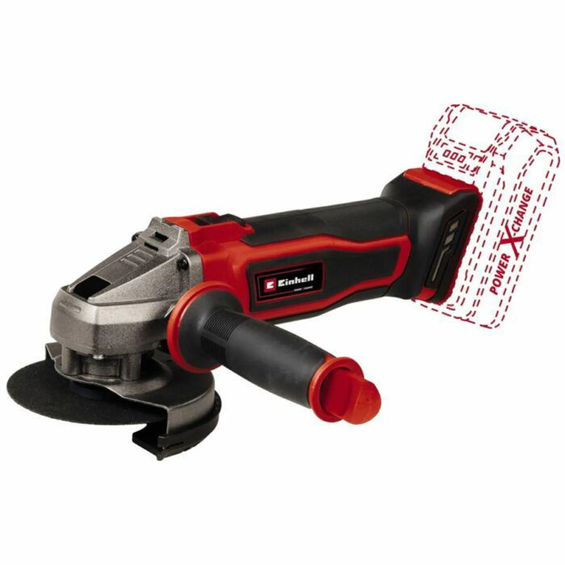 Einhell PXC TE-AG 18/115 Q Li-Solo akkus sarokcsiszoló, 18V, 115mm (akku és töltő nélkül)