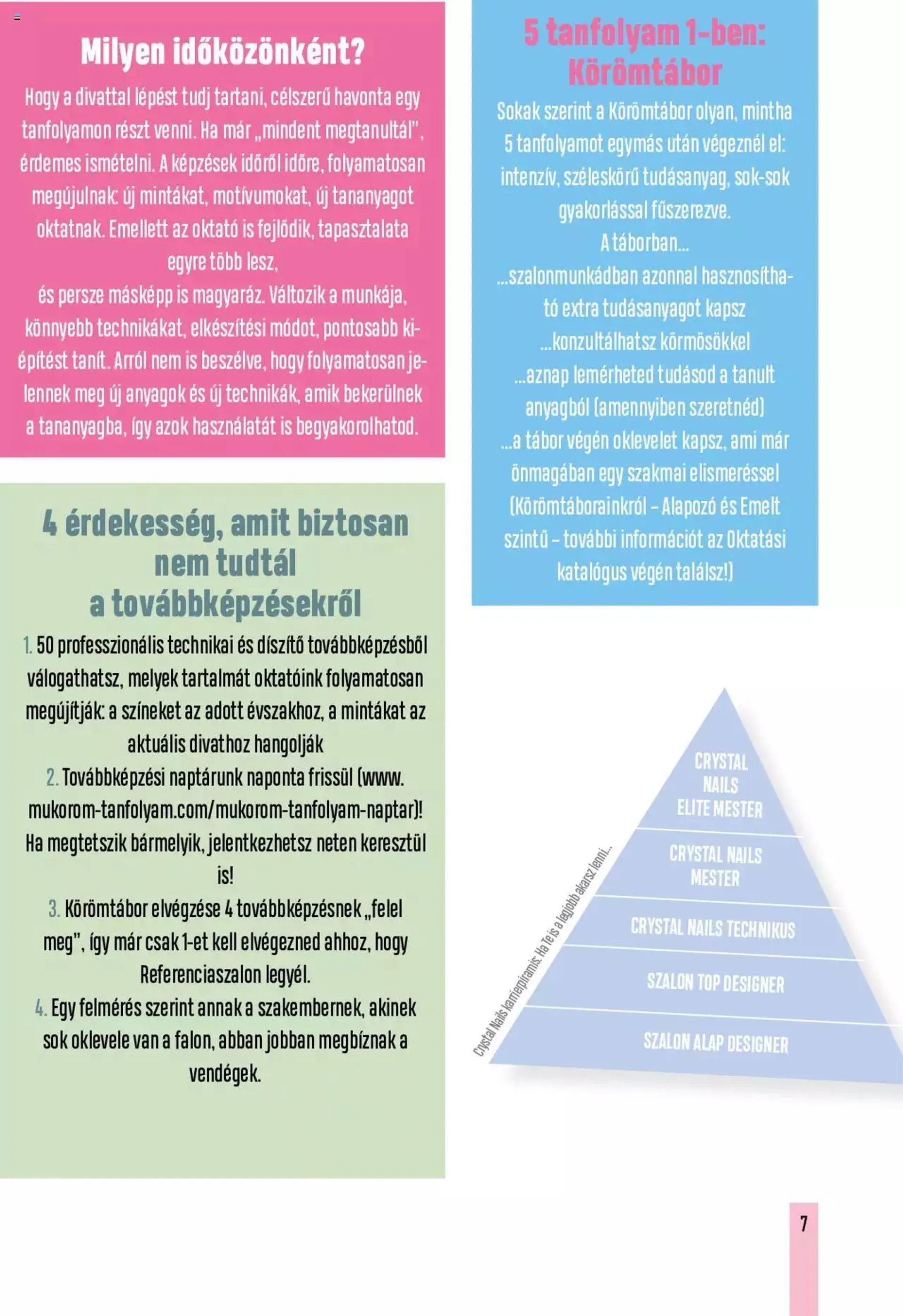Katalógus Crystal Nails - Tavasz oktatási kézikönyv március 6.-tól december 31.-ig 2023. - Oldal 7