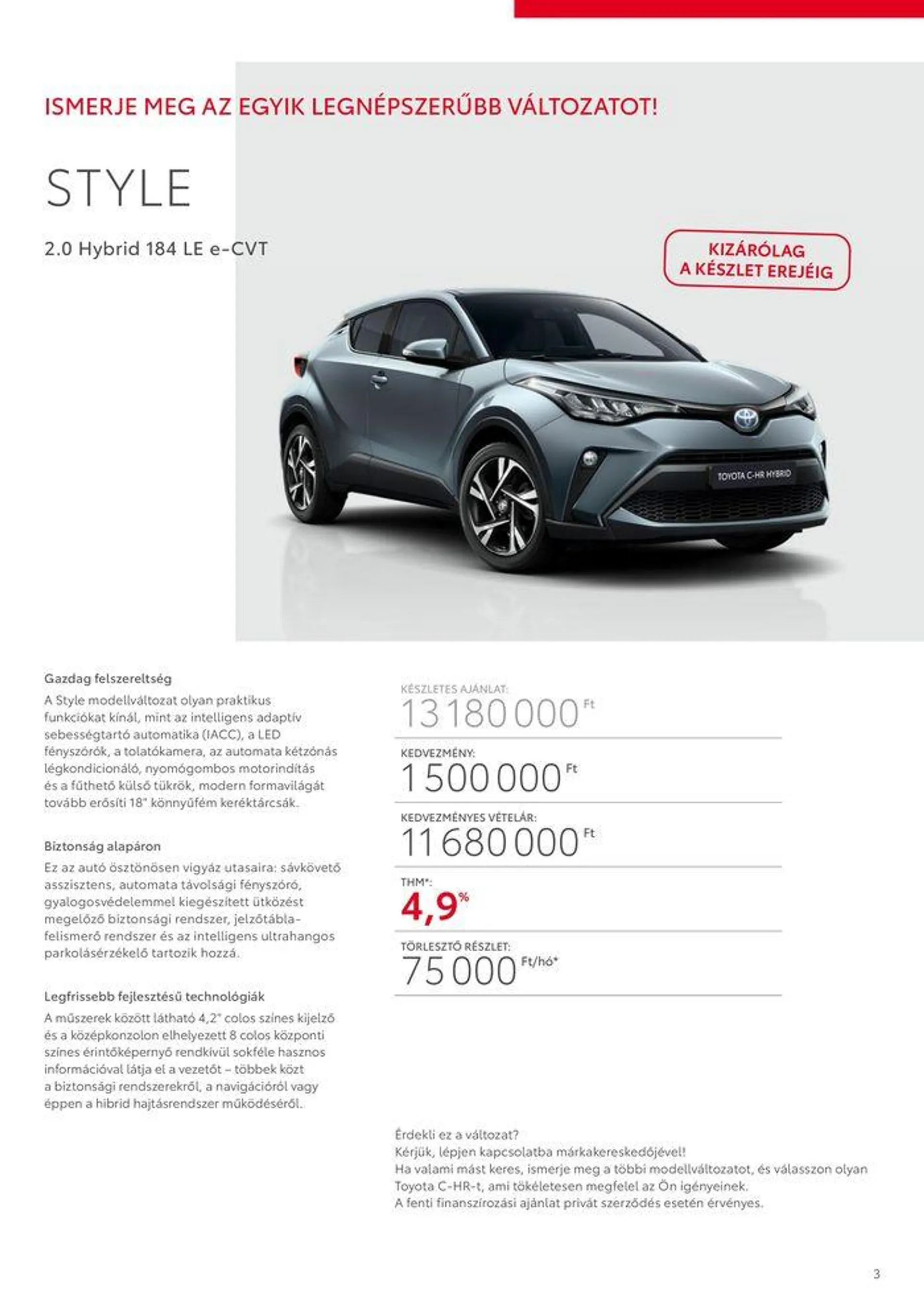 Katalógus Toyota C-HR Hybrid július 16.-tól december 31.-ig 2024. - Oldal 3