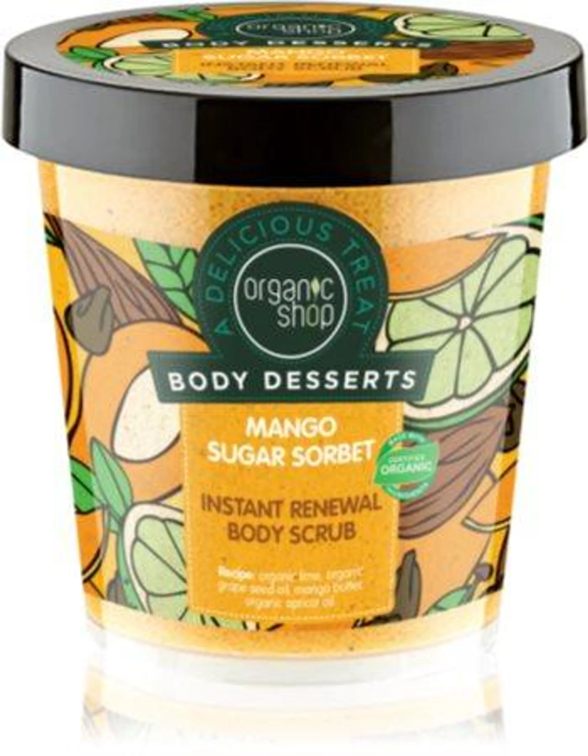 Organic Shop Body Desserts Mango Sugar Sorbet