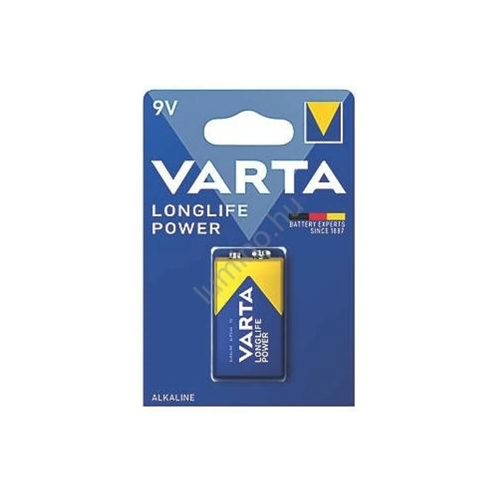 VARTA Longlife Power Alkáli Tartós 9V Elem B1