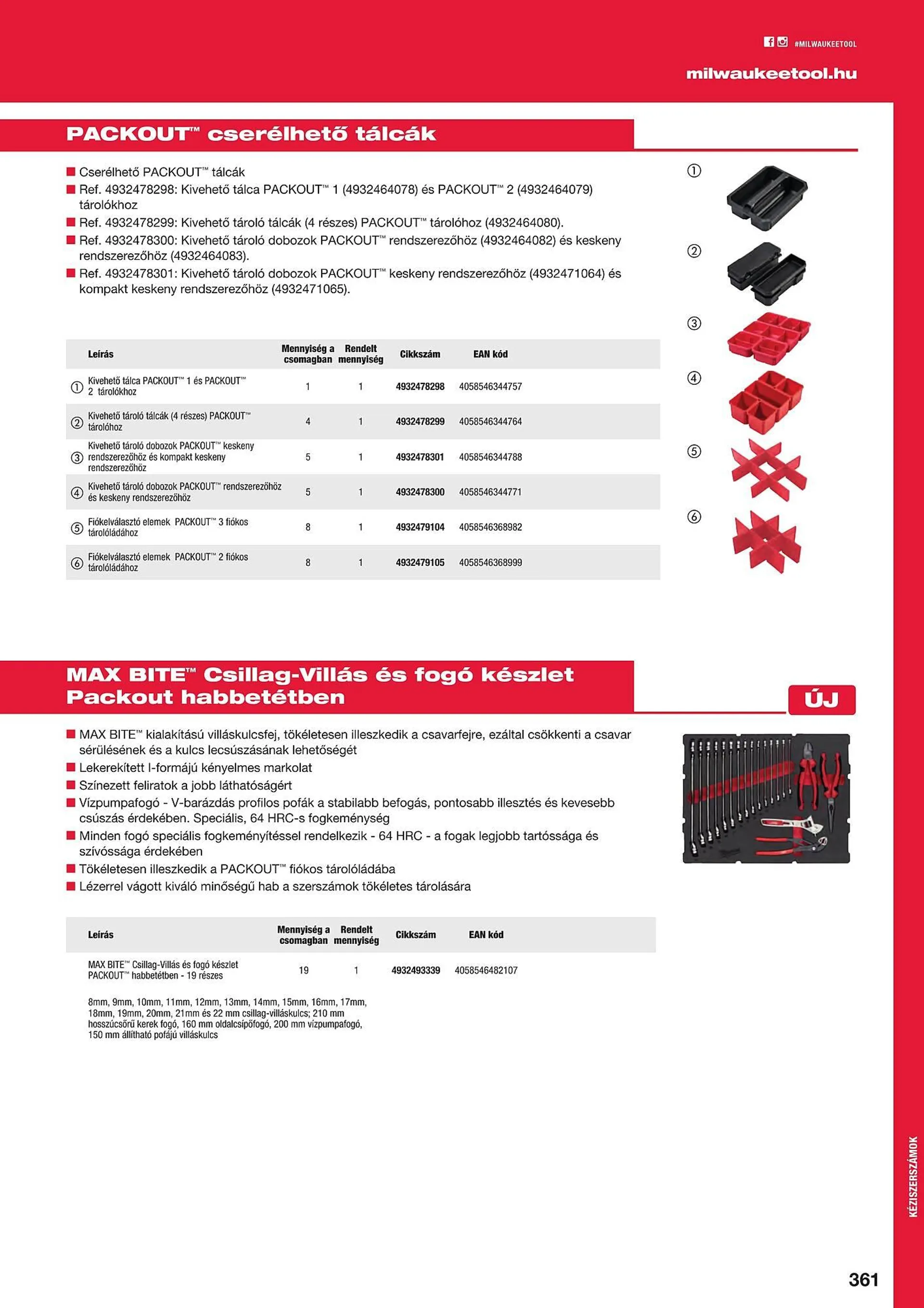 Katalógus Milwaukeetool akciós újság augusztus 14.-tól december 31.-ig 2024. - Oldal 361