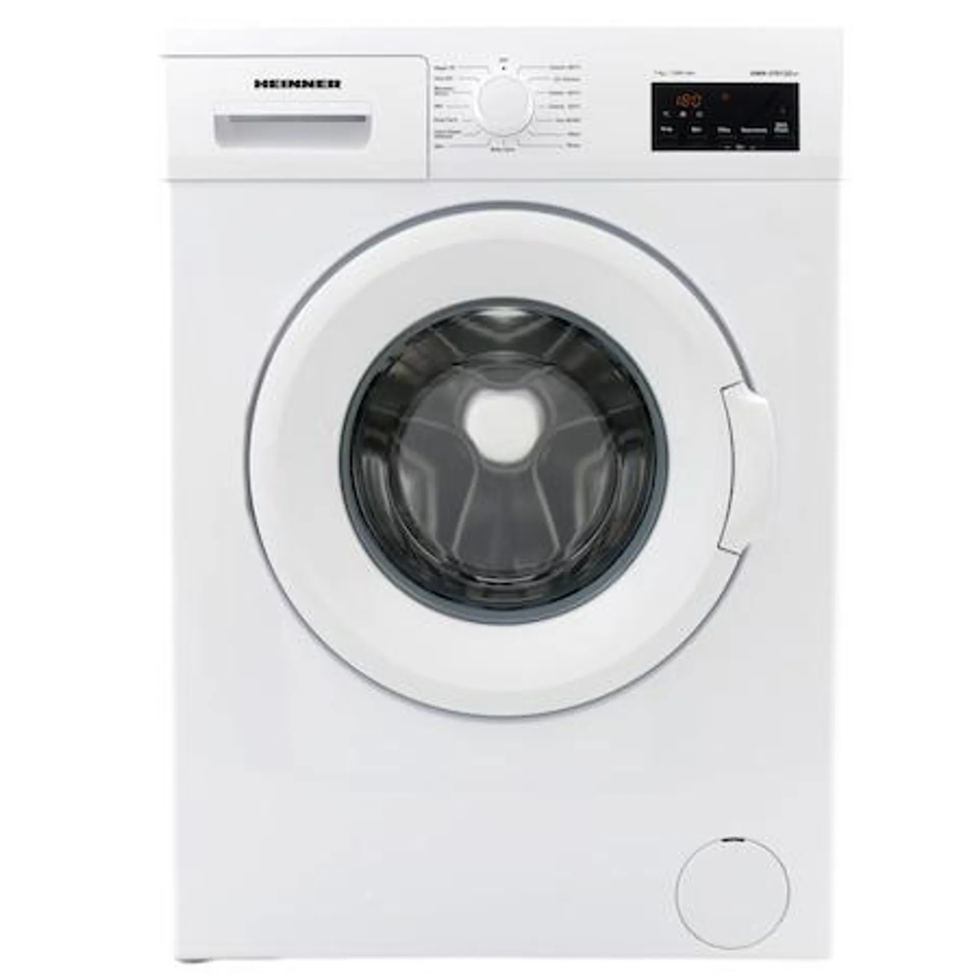 Heinner HWM-V7012D++ Elöltöltős mosógép, 7kg, 1200 fordulat/perc, D energiaosztály, Fehér