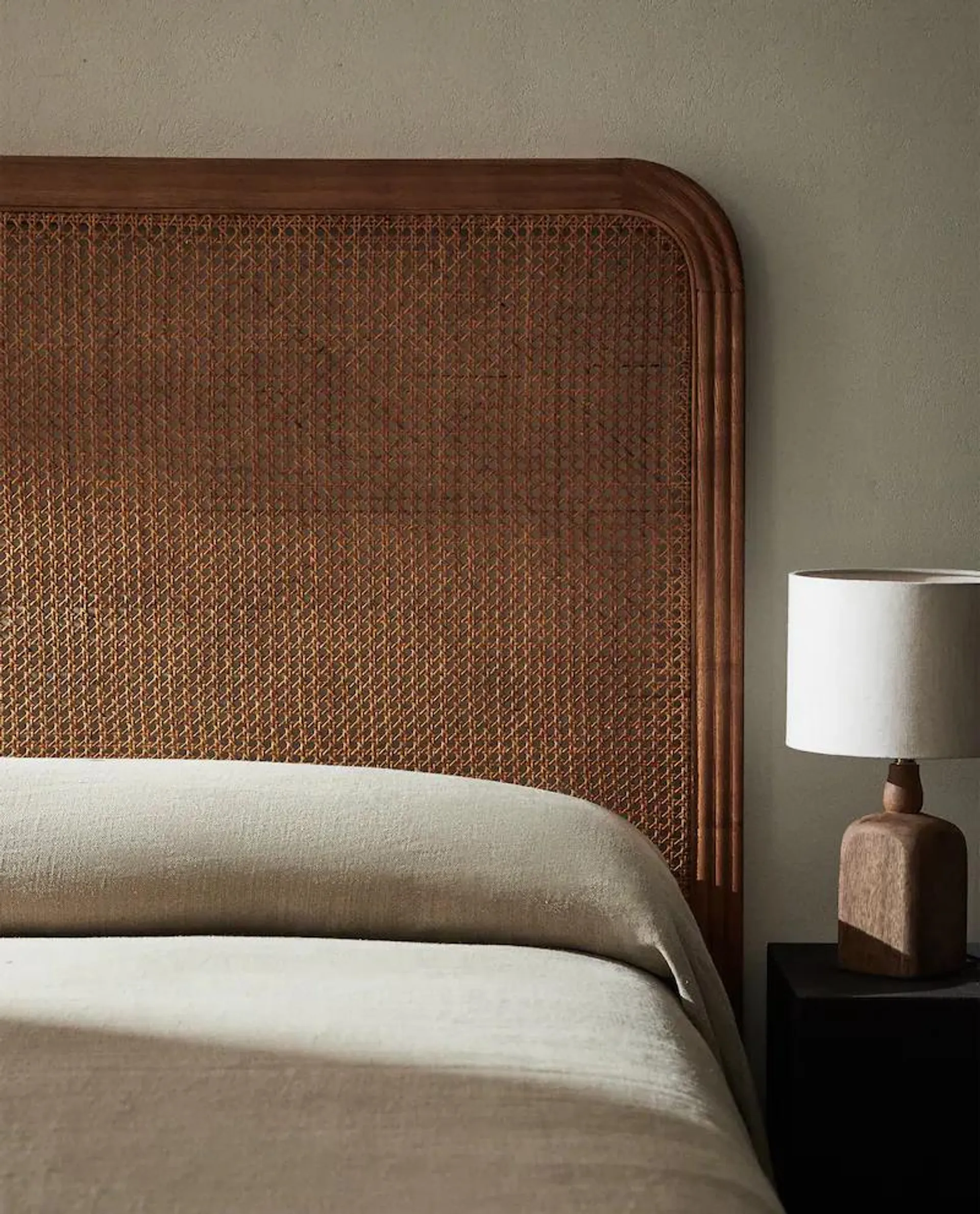 ASH AND RATTAN HEADBOARD