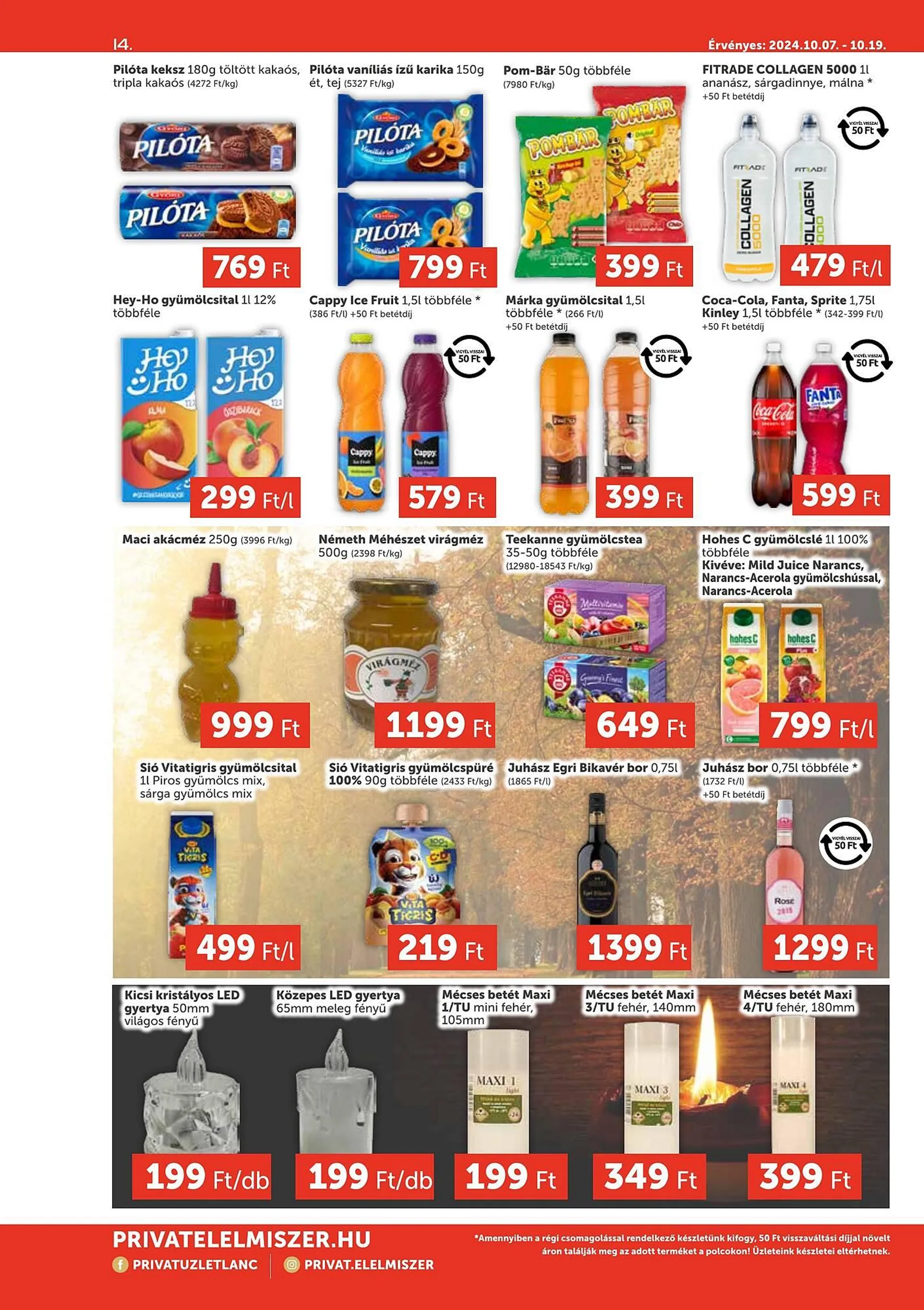Katalógus PRIVÁT akciós újság október 7.-tól október 19.-ig 2024. - Oldal 14
