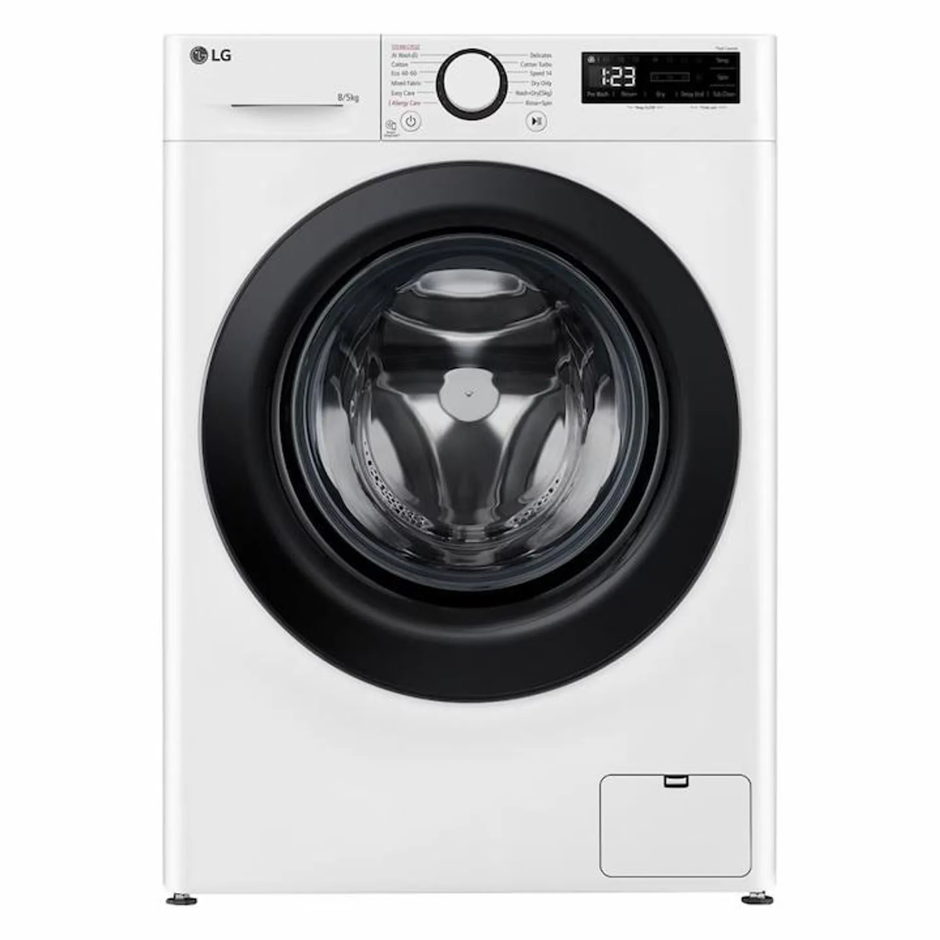 LG F2DR508SBW gőz mosó-szárítógép, max. 1200 rpm, AI DD technológia, keskeny kialakítás, 8/5 kg,