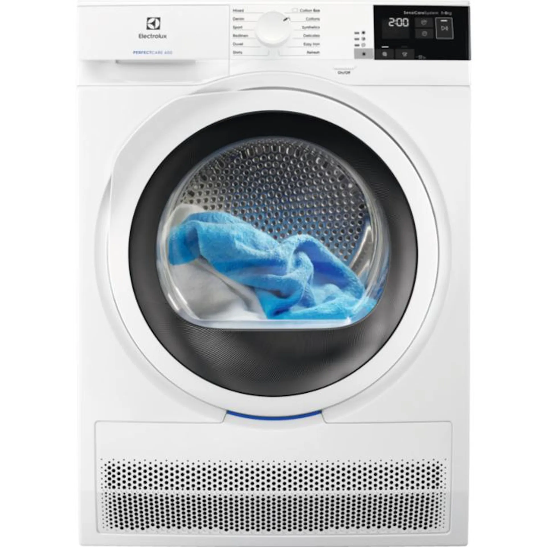 Electrolux EW6C428W Kondenzációs szárítógép, 8kg, PerfectCare600, LCD, E energiaosztály, Fehér