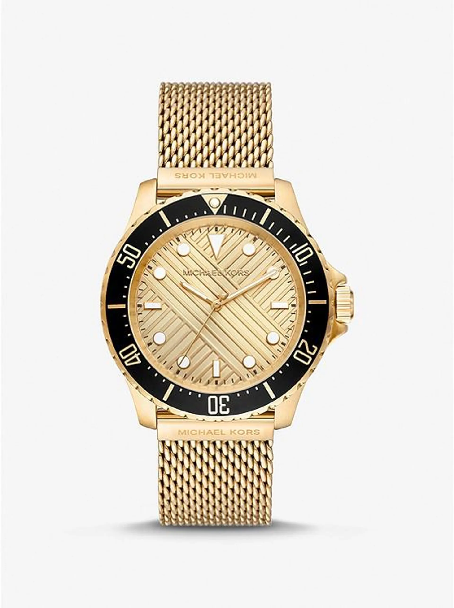 Oversized Slim Everest Gold-Tone Mesh Watch