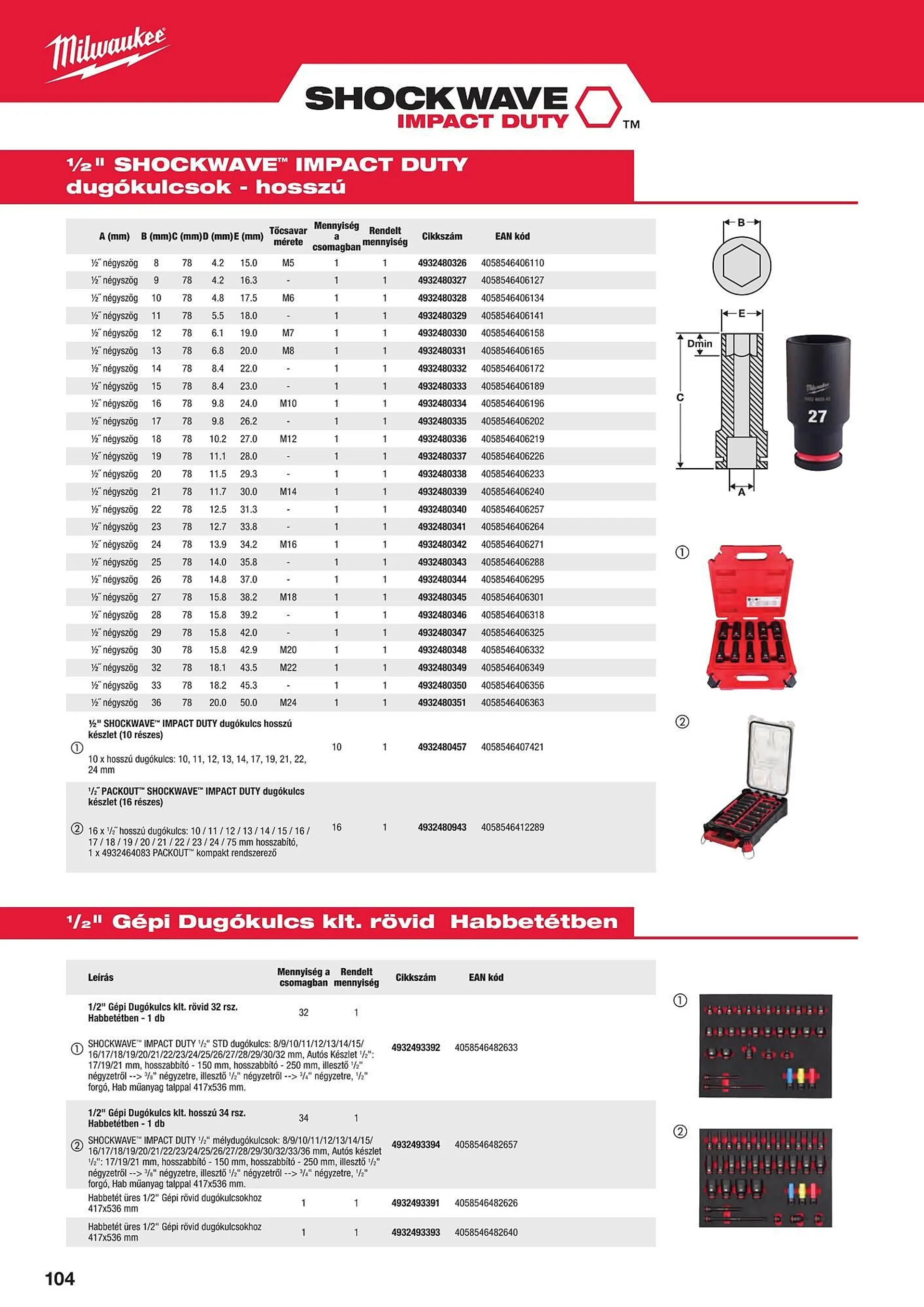 Katalógus Milwaukeetool akciós újság augusztus 14.-tól december 31.-ig 2024. - Oldal 104