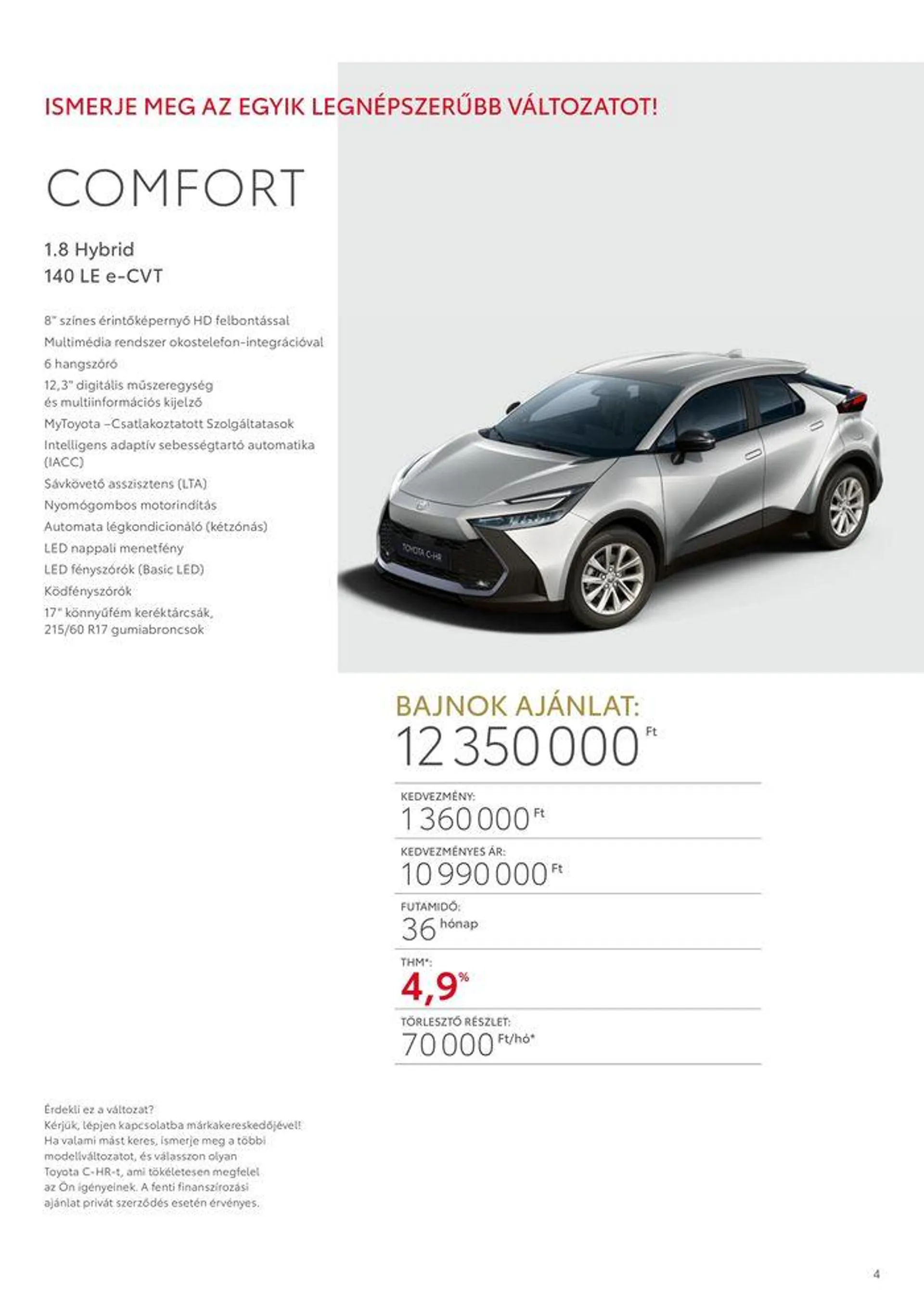 Katalógus Új Toyota C-HR Hybrid augusztus 31.-tól augusztus 31.-ig 2025. - Oldal 4