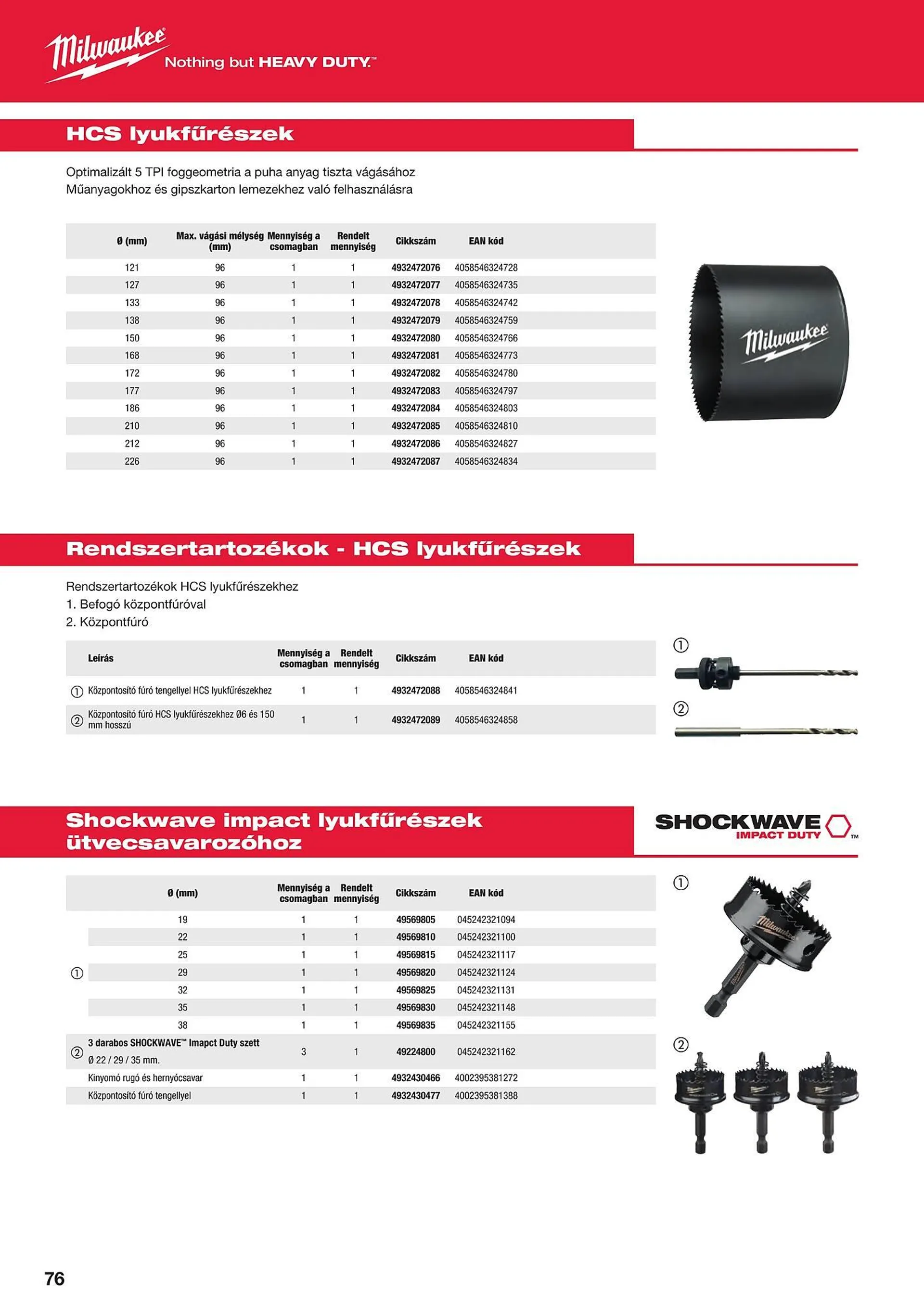 Katalógus Milwaukeetool akciós újság augusztus 14.-tól december 31.-ig 2024. - Oldal 76