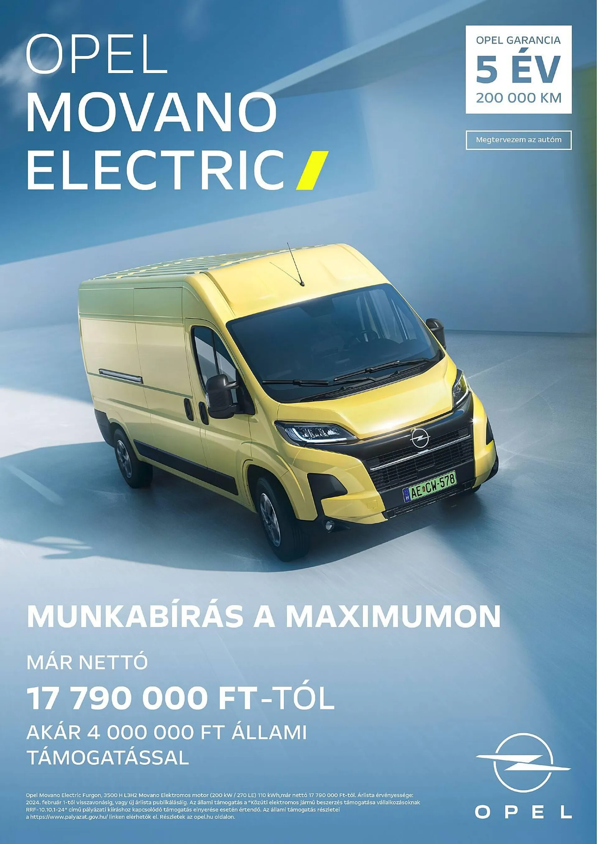 Opel Movano Electric akciós újság - 1