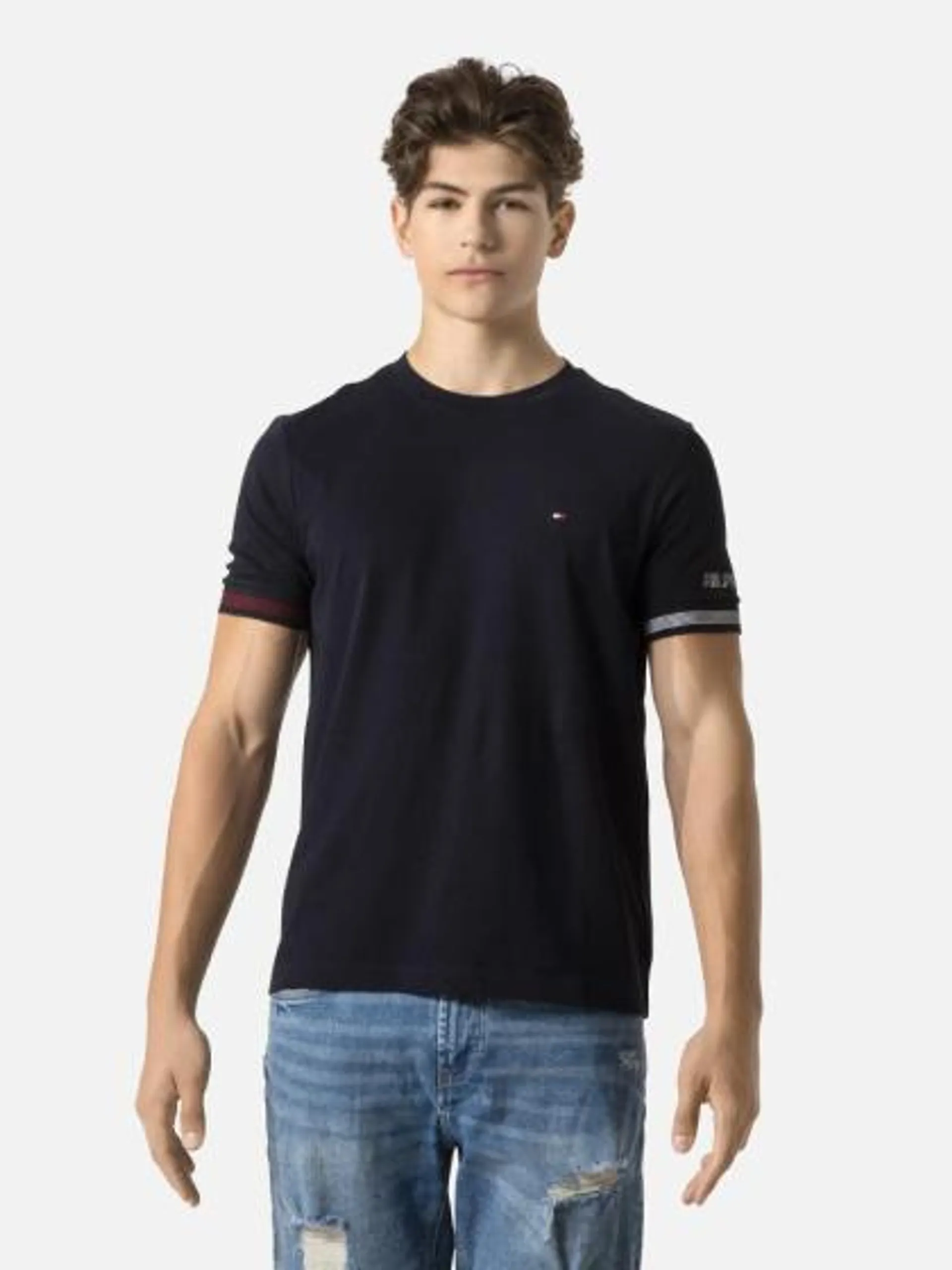 TommyHilfiger FLAG CUFF TEE