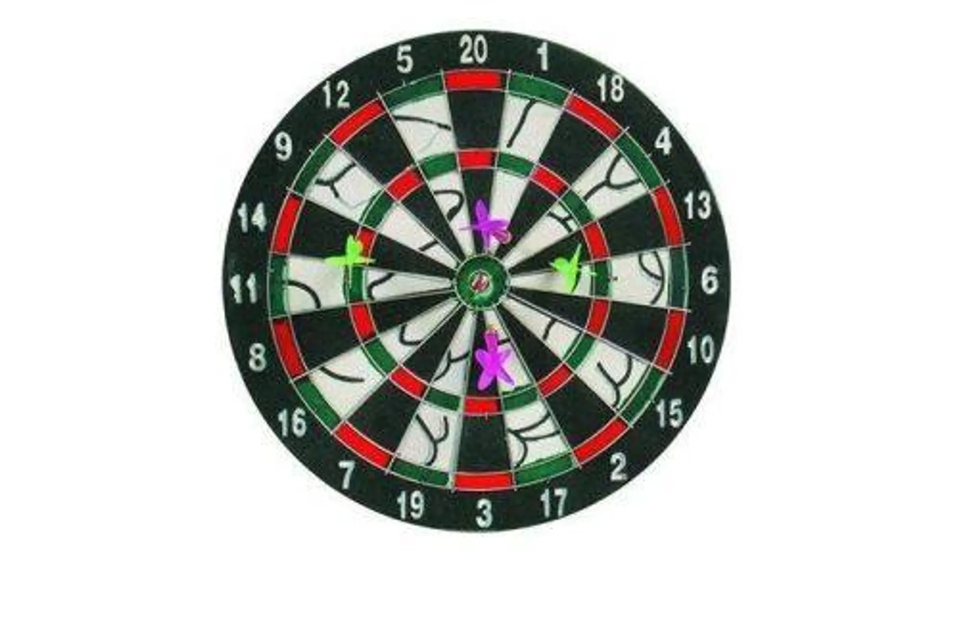 Darts tábla 4 dobónyillal 28 cm-es