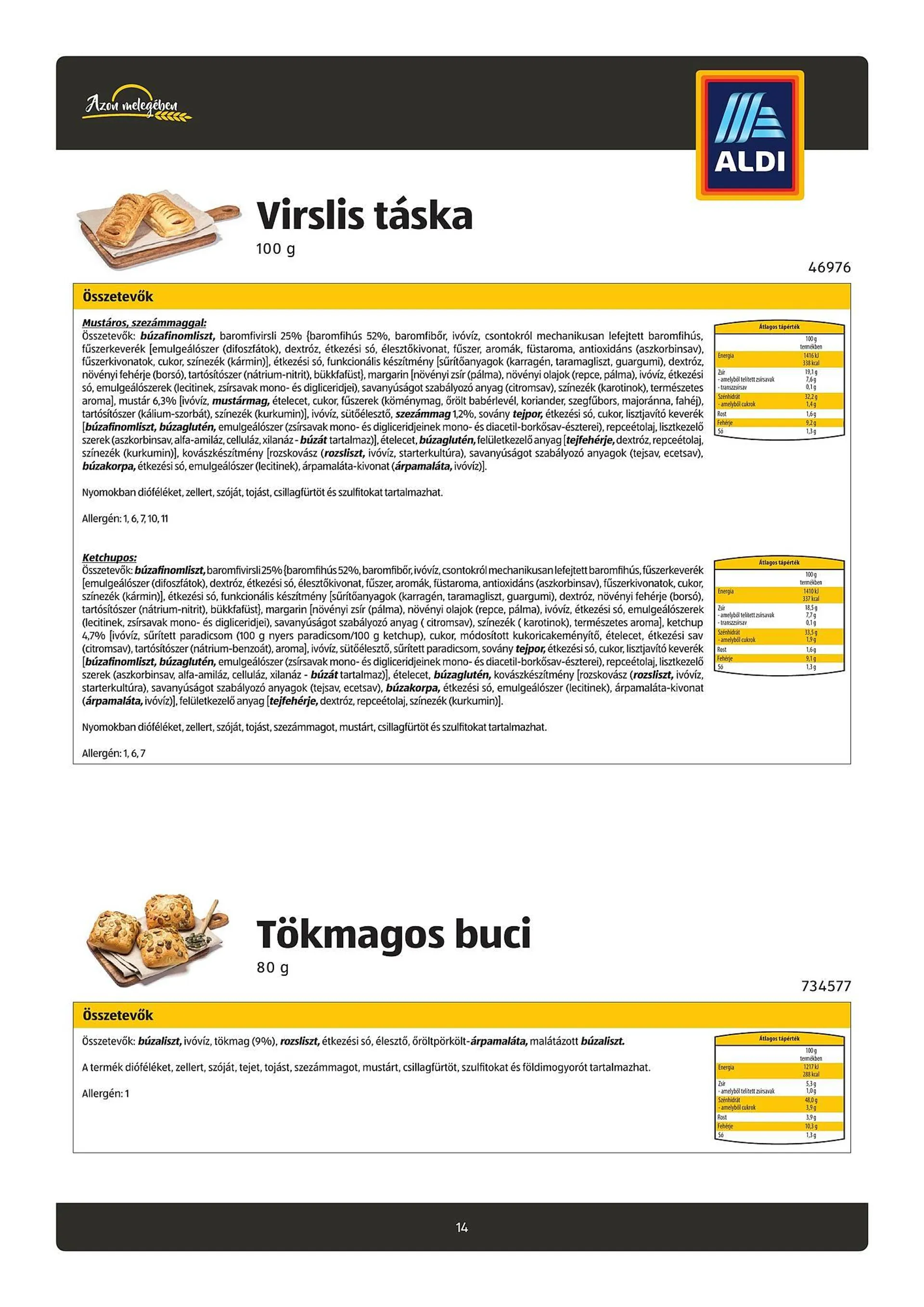 Katalógus ALDI akciós újság július 26.-tól október 21.-ig 2024. - Oldal 14