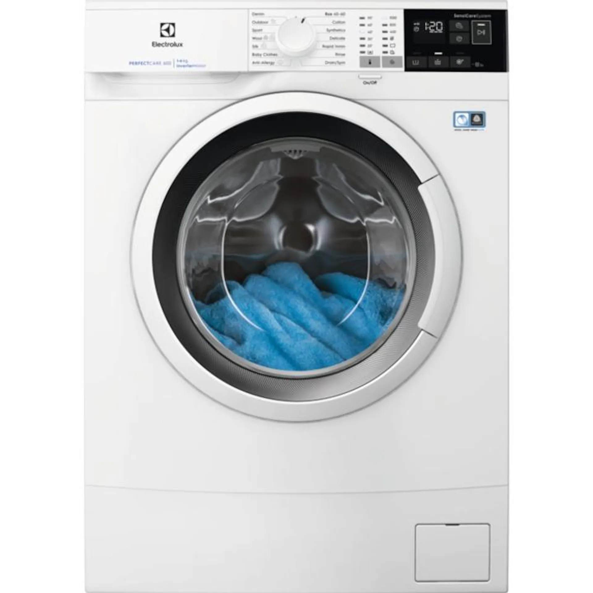 Electrolux EW6SN406WI PerfectCare Keskeny elöltöltős mosógép, 6 kg, 1000 ford/perc, Inverter motor, TimeManager