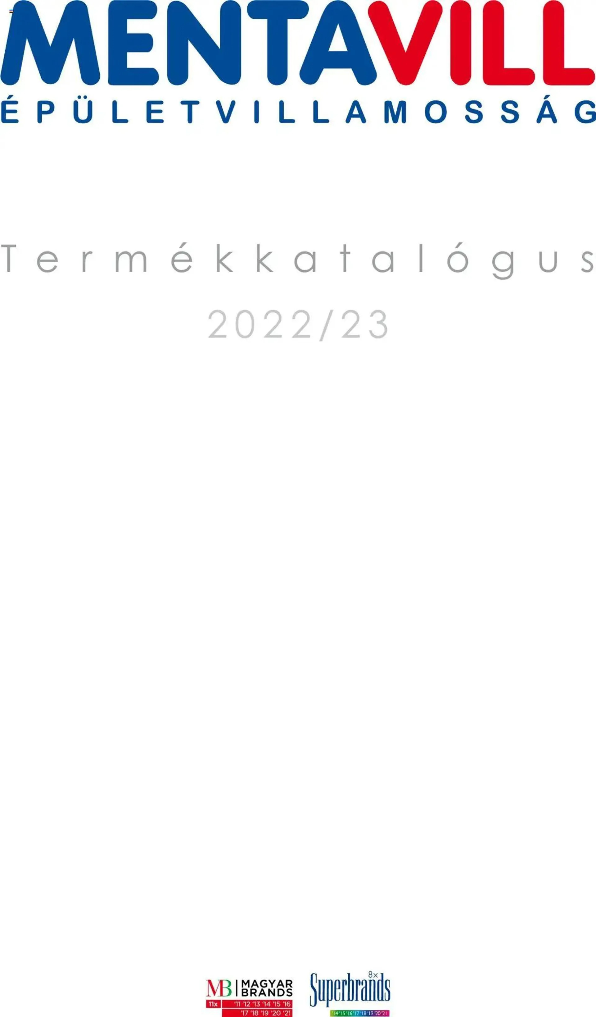 Mentavill - Termékkatalógus 2022-2023 - 0